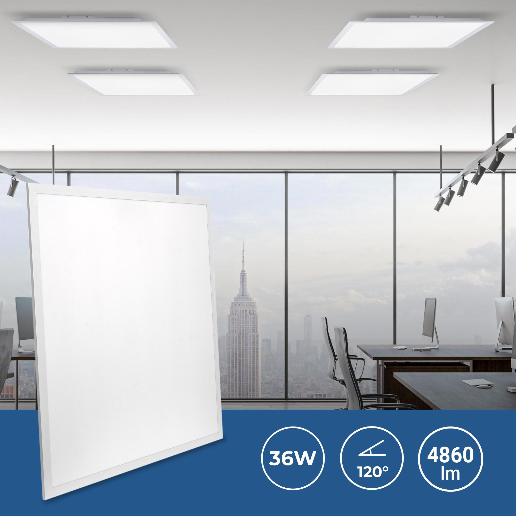 Panel LED de superficie CCT 36W - 60x60 cm - 135lm/W - IP20