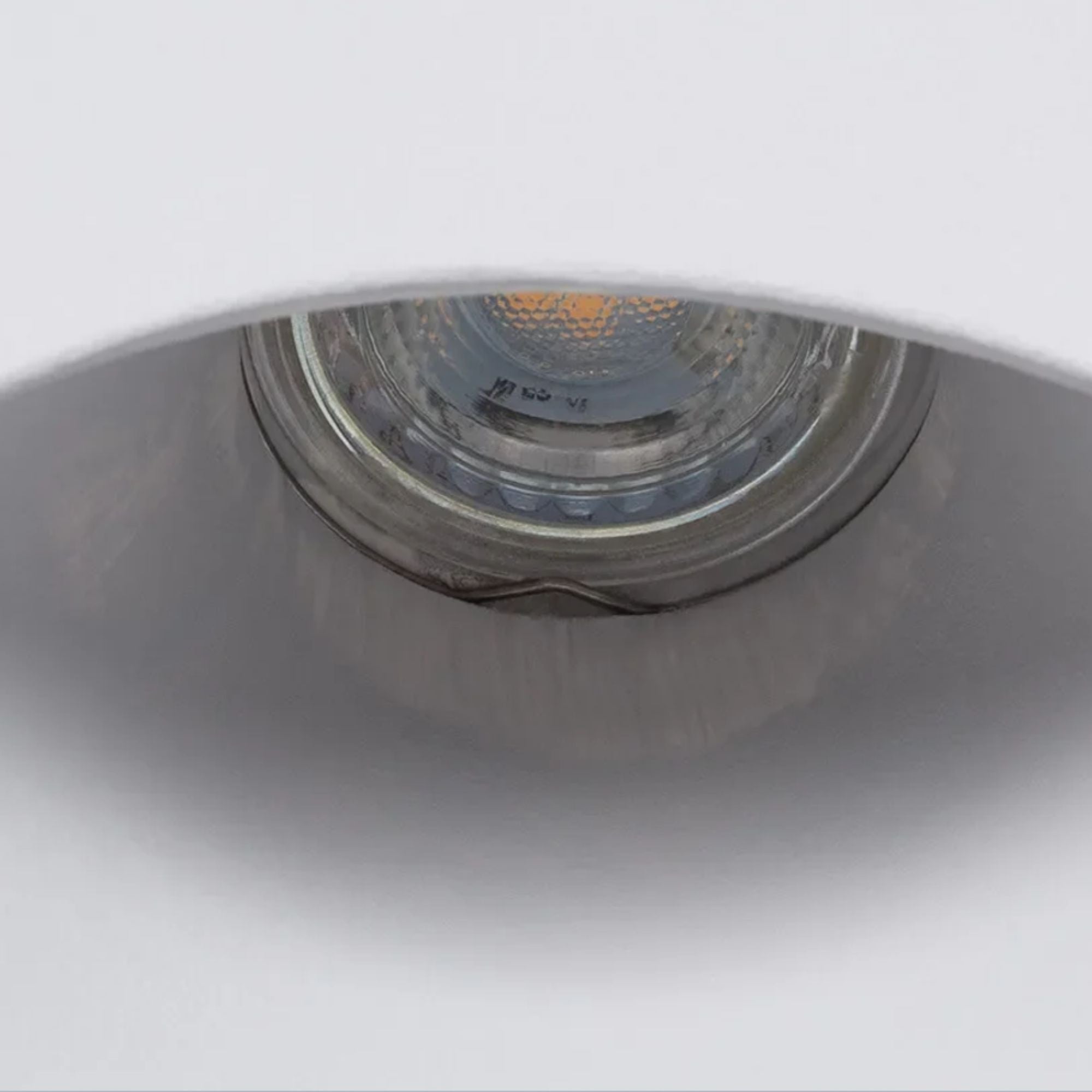 Aplique de pared empotrable circulo de escayola "MUR" - Ø 15cm - GU10 - Trimless/ Integración