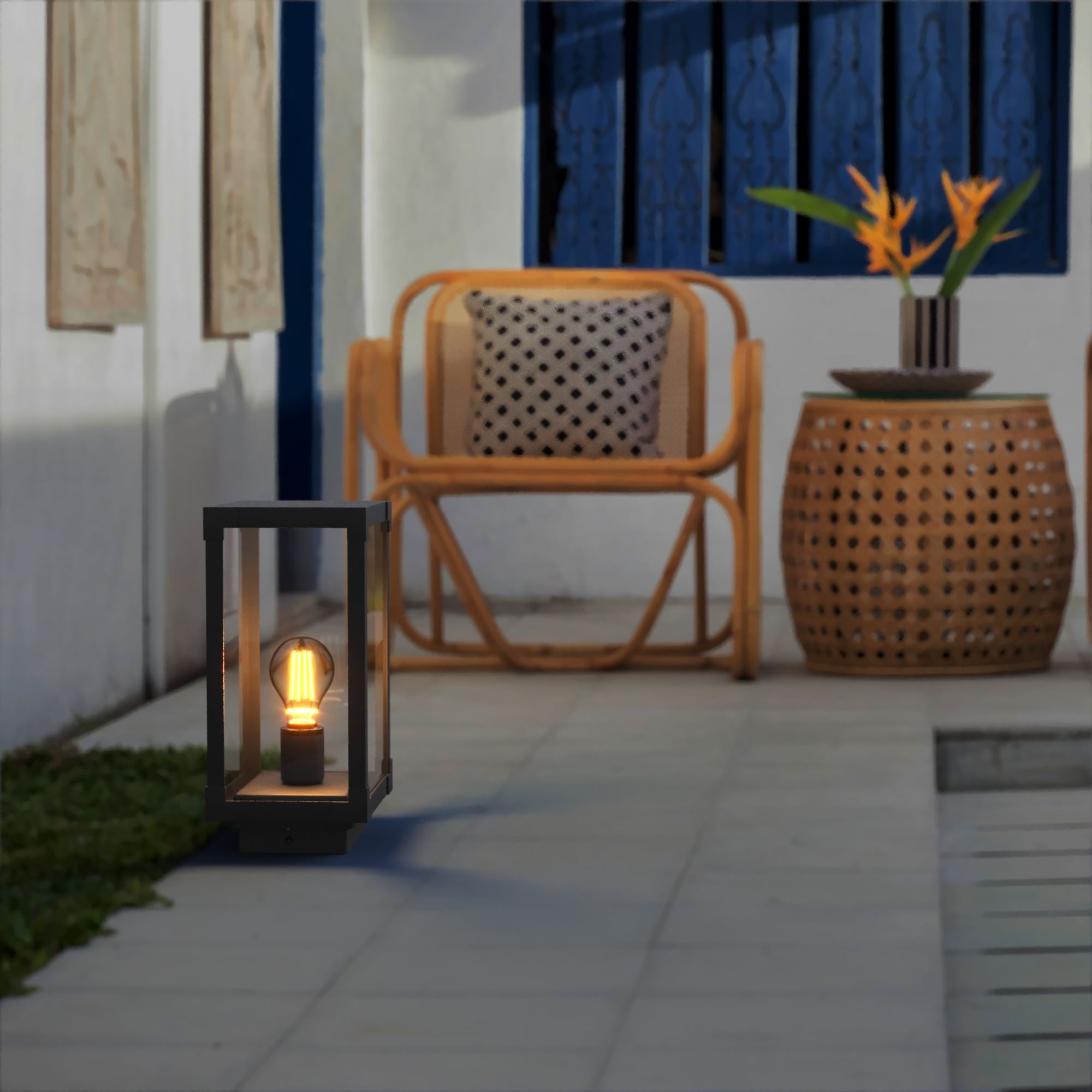 Farol exterior de pie "Farner" - E27 - IP43