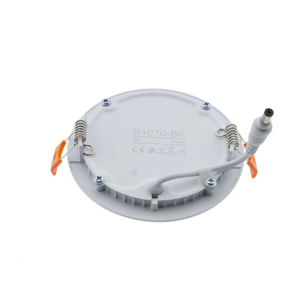 Downlight LED circular empotrable 6W - Corte Ø 110 mm - 5 años de garantía