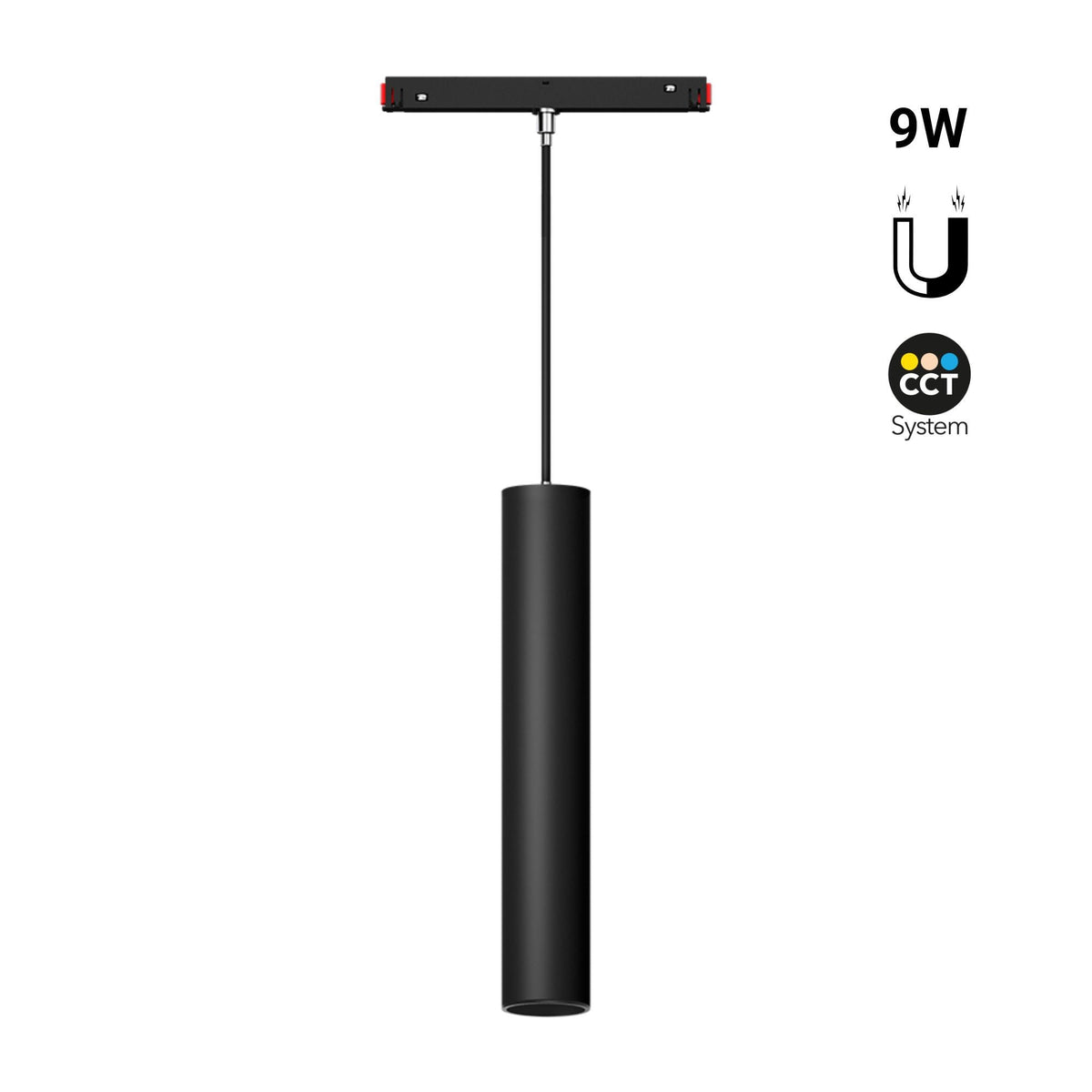 Foco de suspensión para carril magnético 48V - CCT - 9W - RF 2.4GHz -  Mi Light