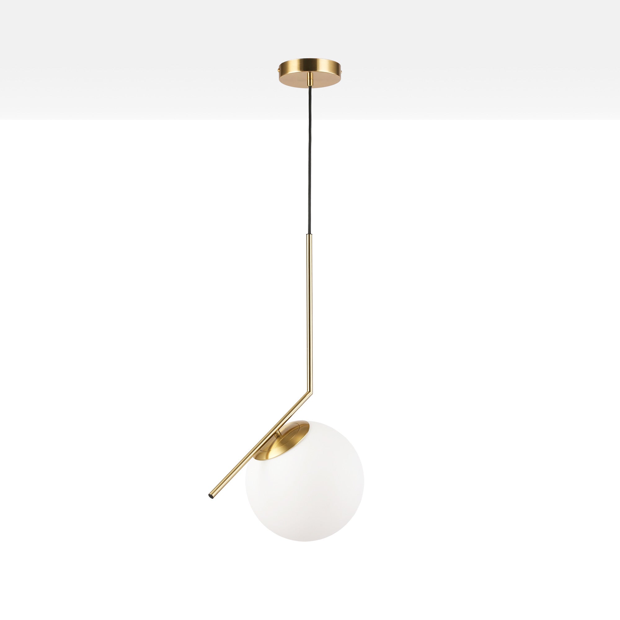 Lámpara colgante bola cristal "HERMI 220" - E27 - Ø 22cm