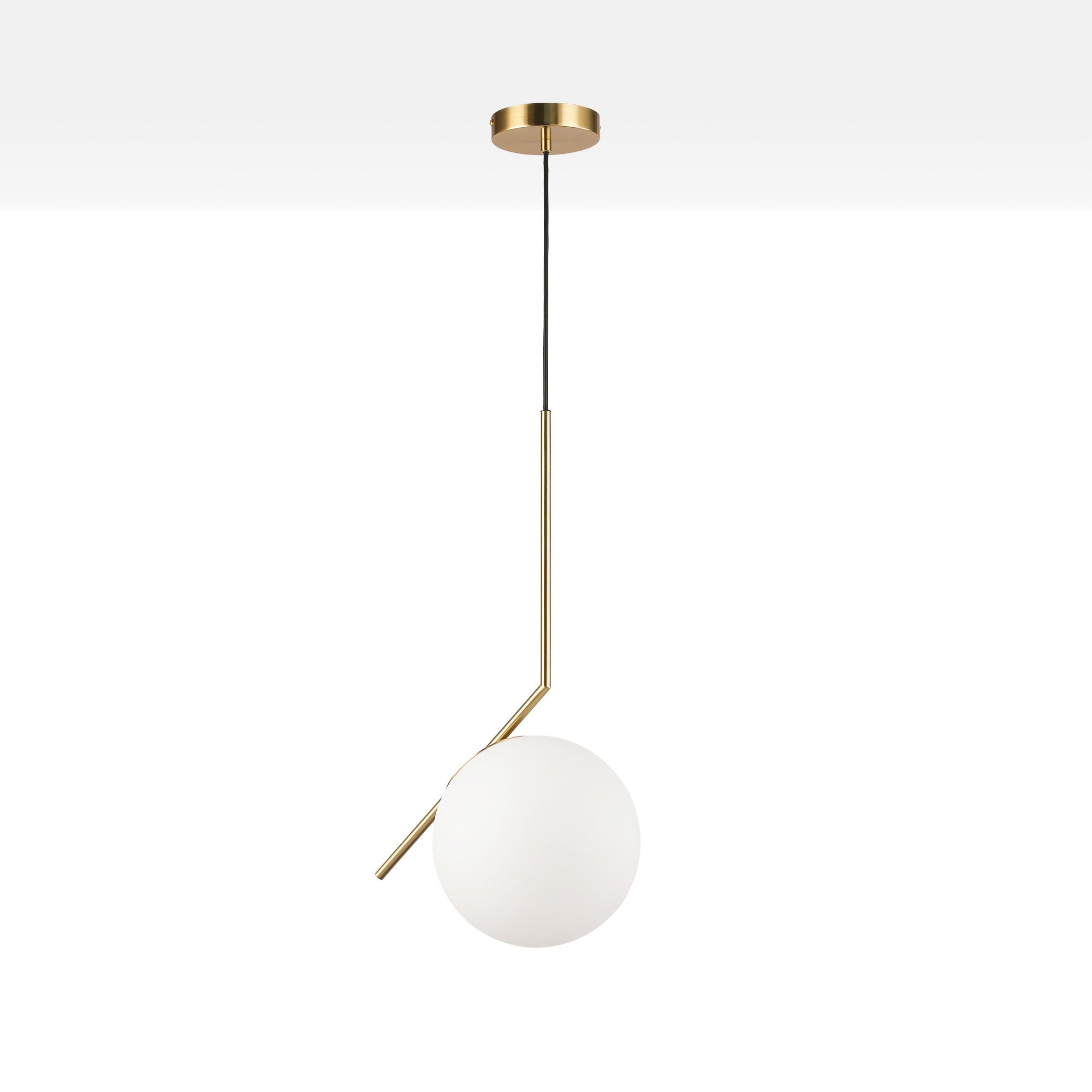 Lámpara colgante bola cristal "HERMI 220" - E27 - Ø 22cm