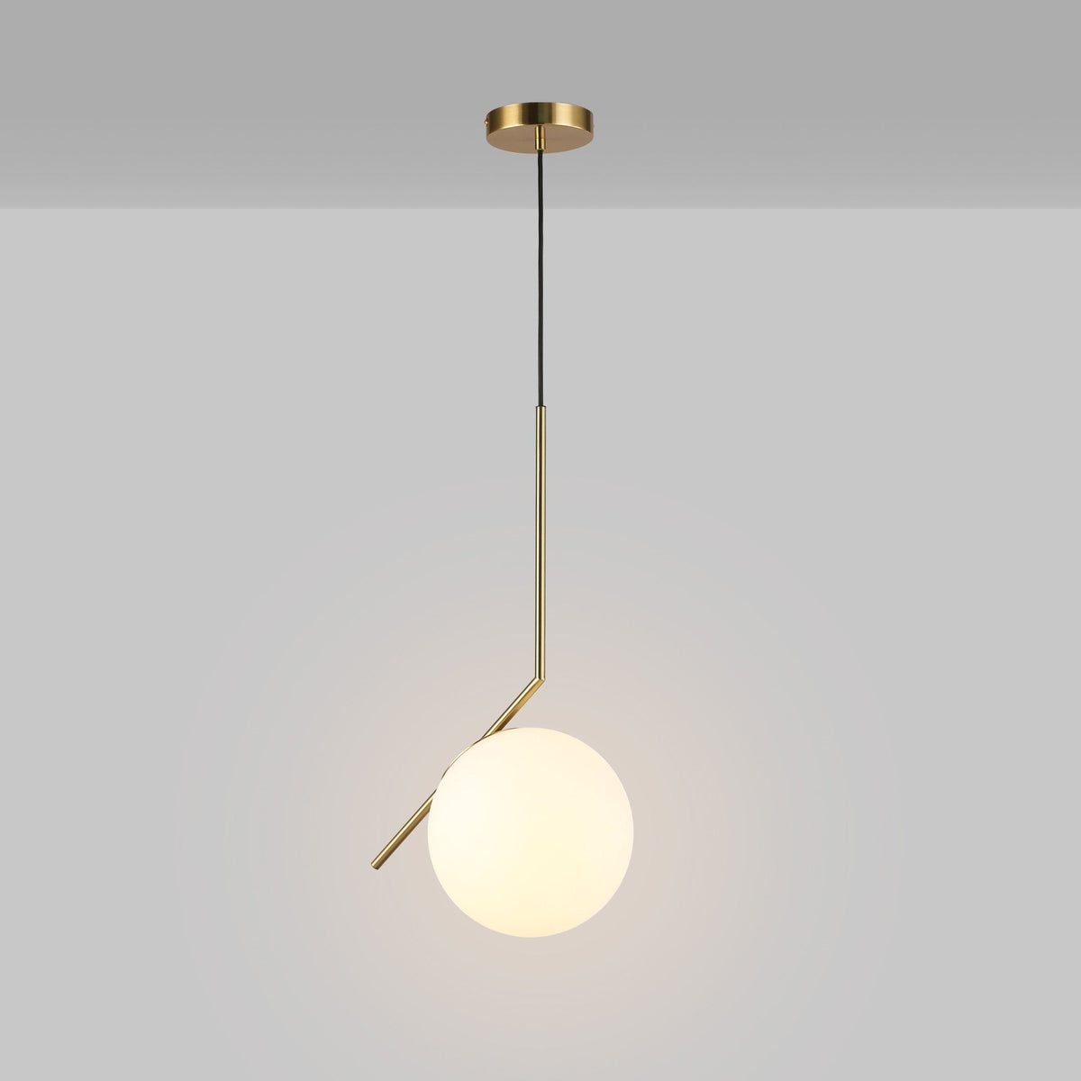 Lámpara colgante bola cristal "HERMI 220" - E27 - Ø 22cm