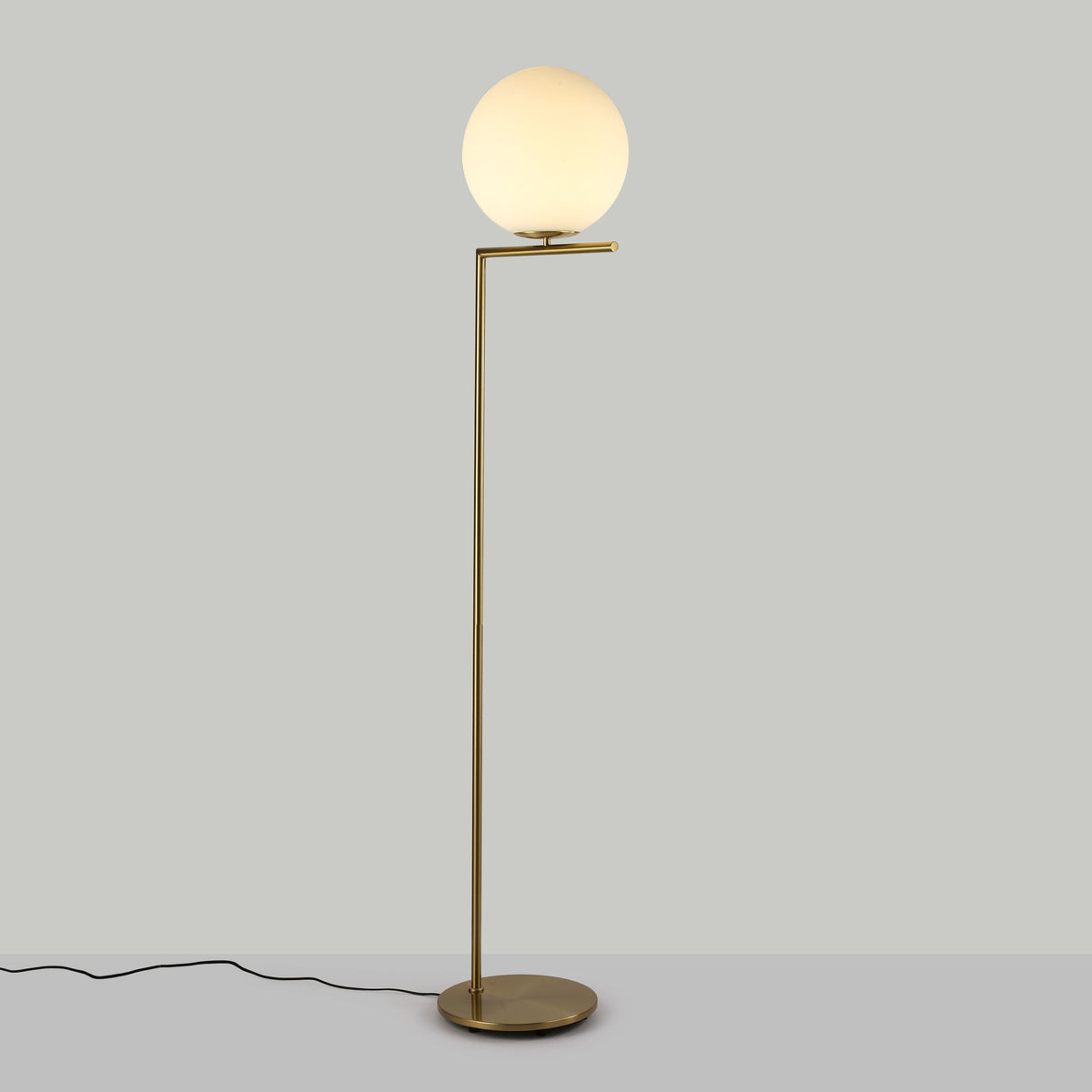 Lámpara de pie bola cristal "Anni 300" - E27 - Ø 30cm
