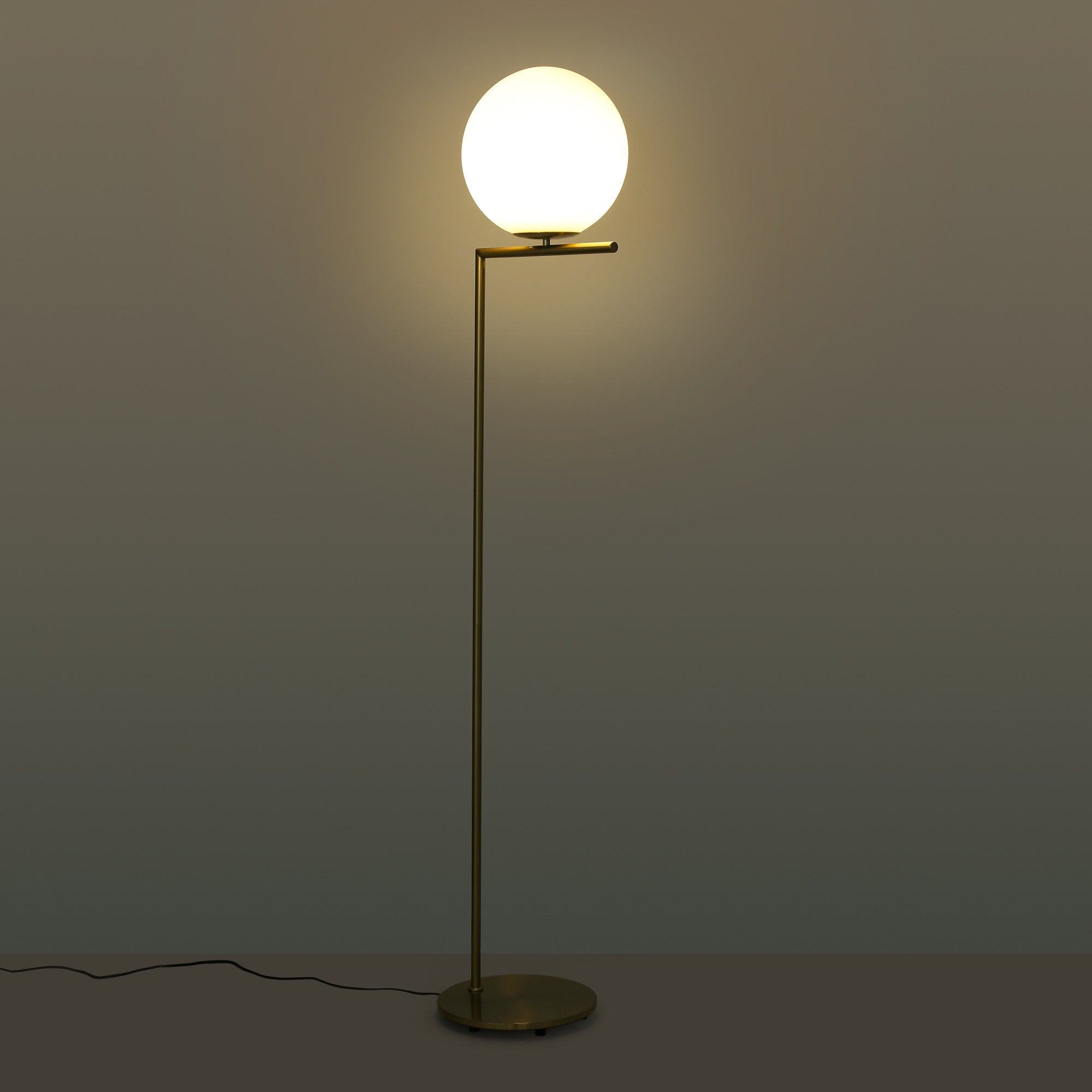 Lámpara de pie bola cristal "Anni 300" - E27 - Ø 30cm