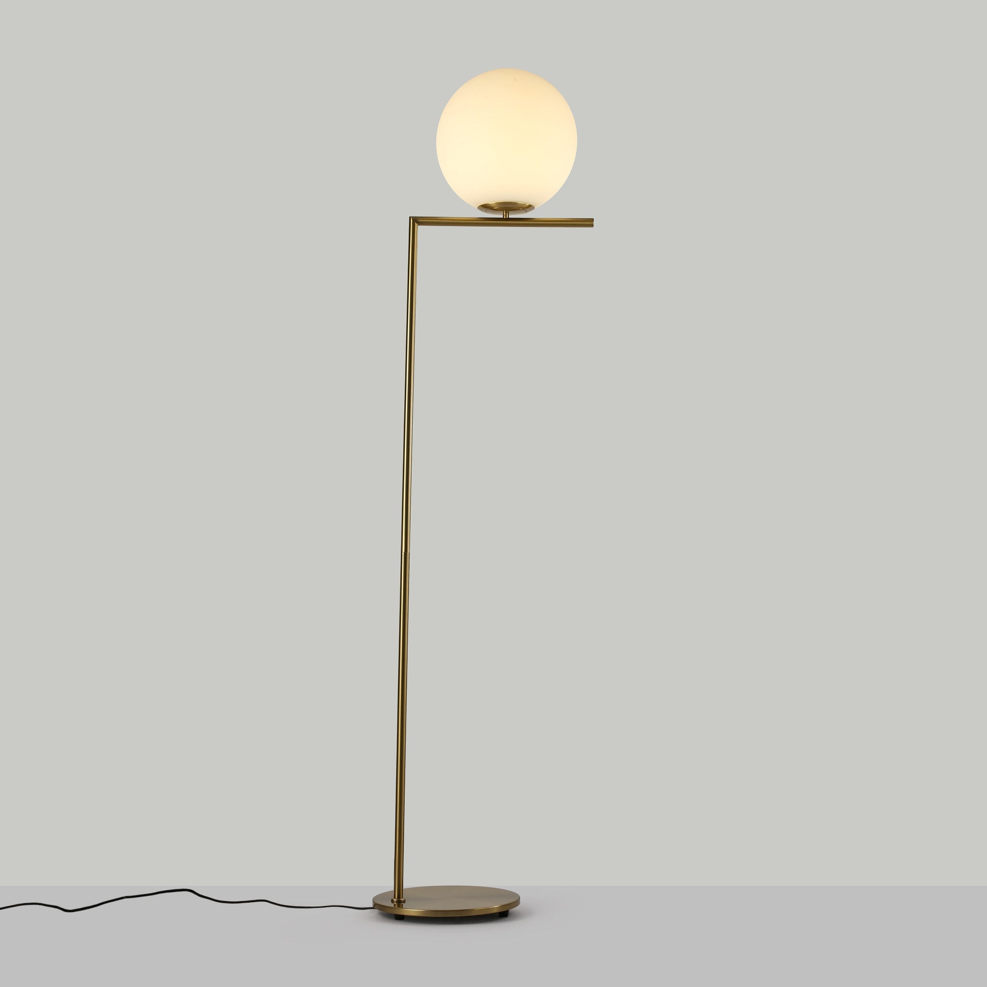 Lámpara de pie bola cristal "Anni 300" - E27 - Ø 30cm
