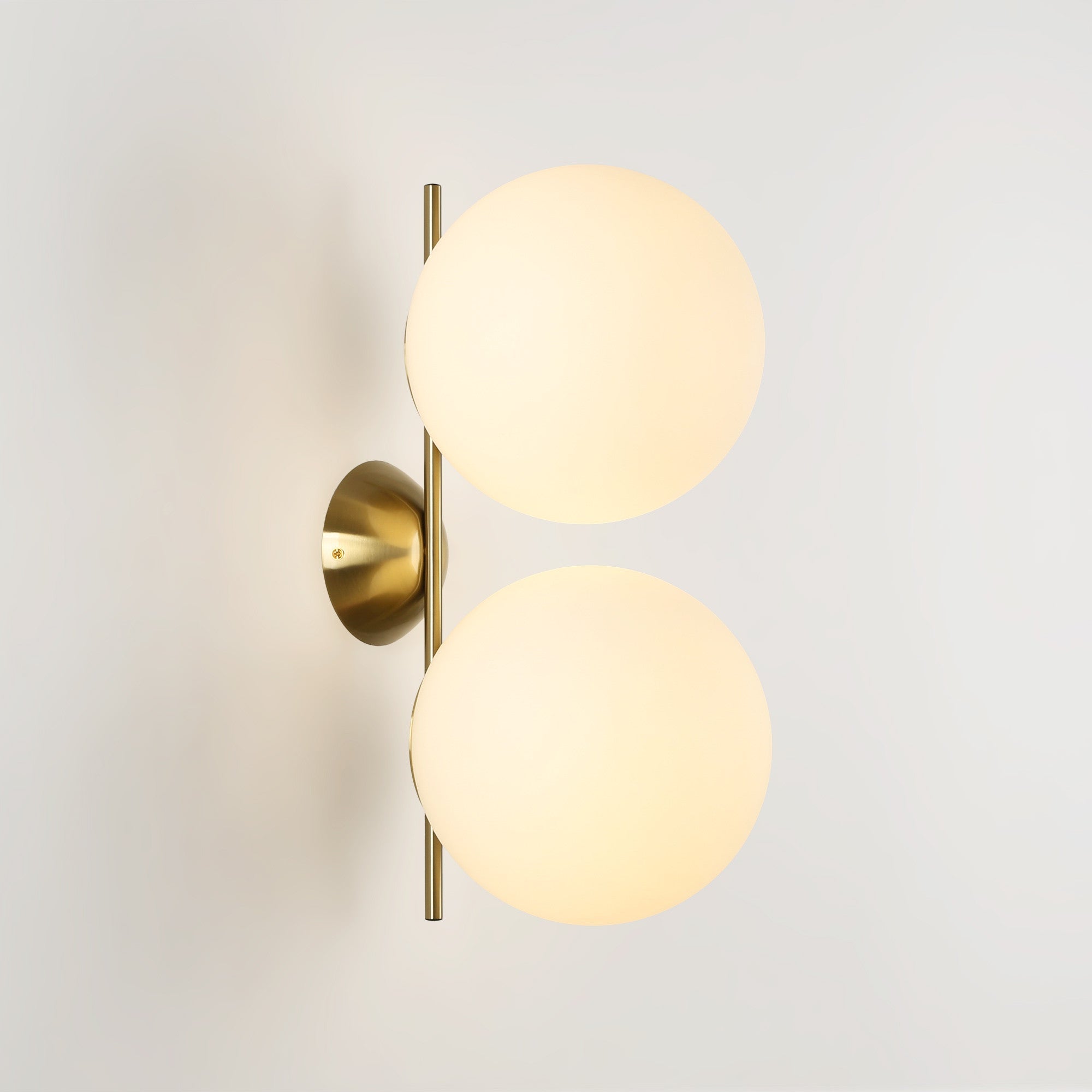 Aplique de pared doble bola cristal "VIC 220" - E27 - Ø 22cm