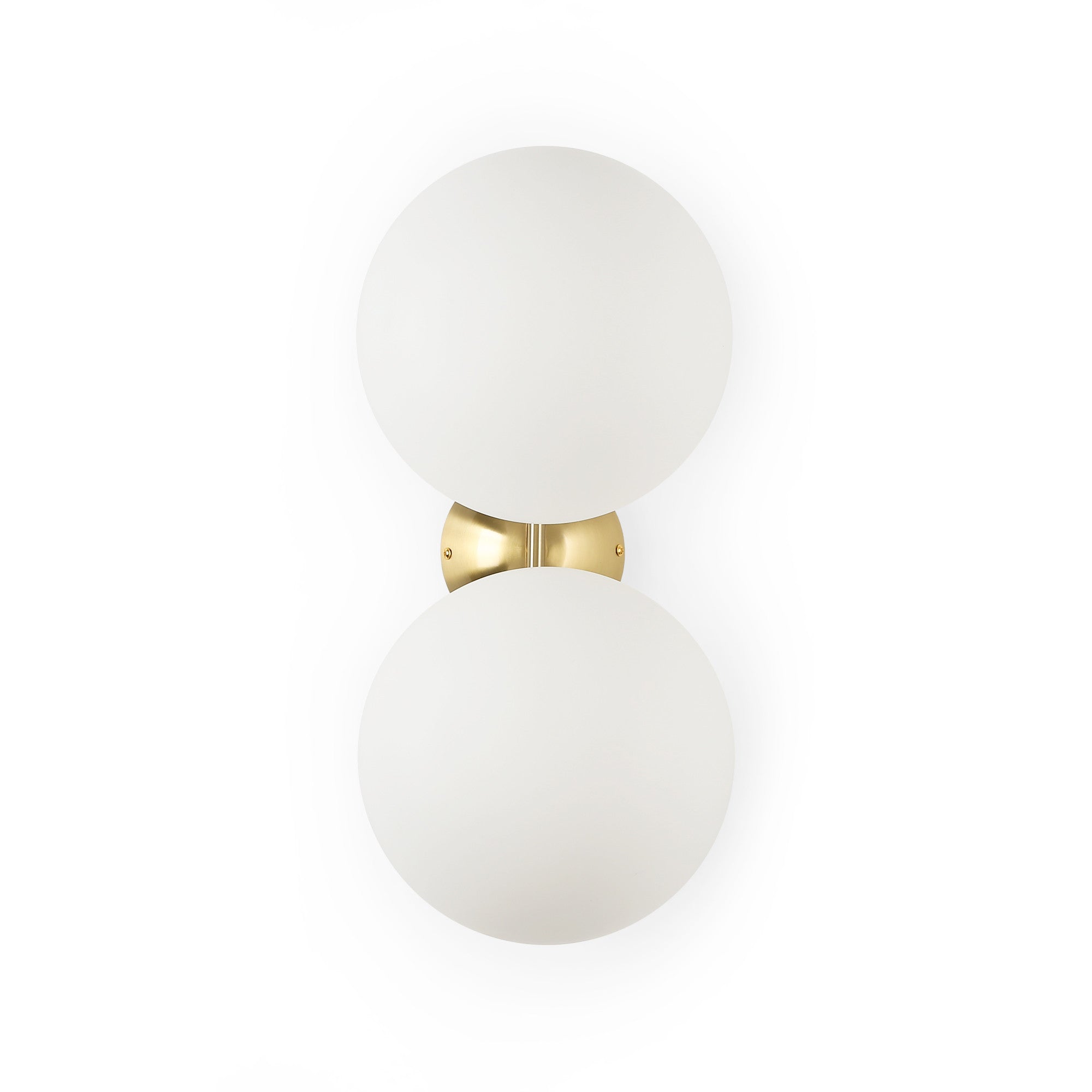 Aplique de pared doble bola cristal "VIC 220" - E27 - Ø 22cm