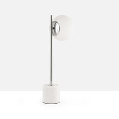 Lámpara de mesa bola cristal "LICRU" - E27 - Ø 15cm