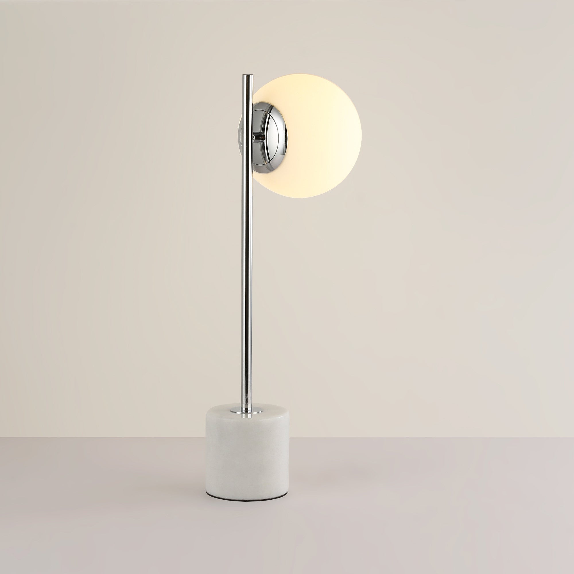 Lámpara de mesa bola cristal "LICRU" - E27 - Ø 15cm