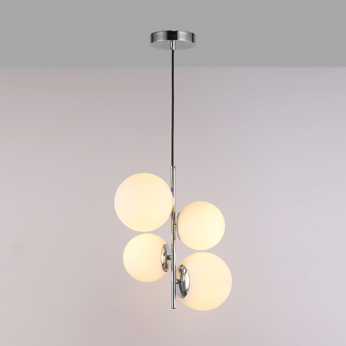Lámpara colgante bola cristal "TANNA" - E27 - Ø 15cm