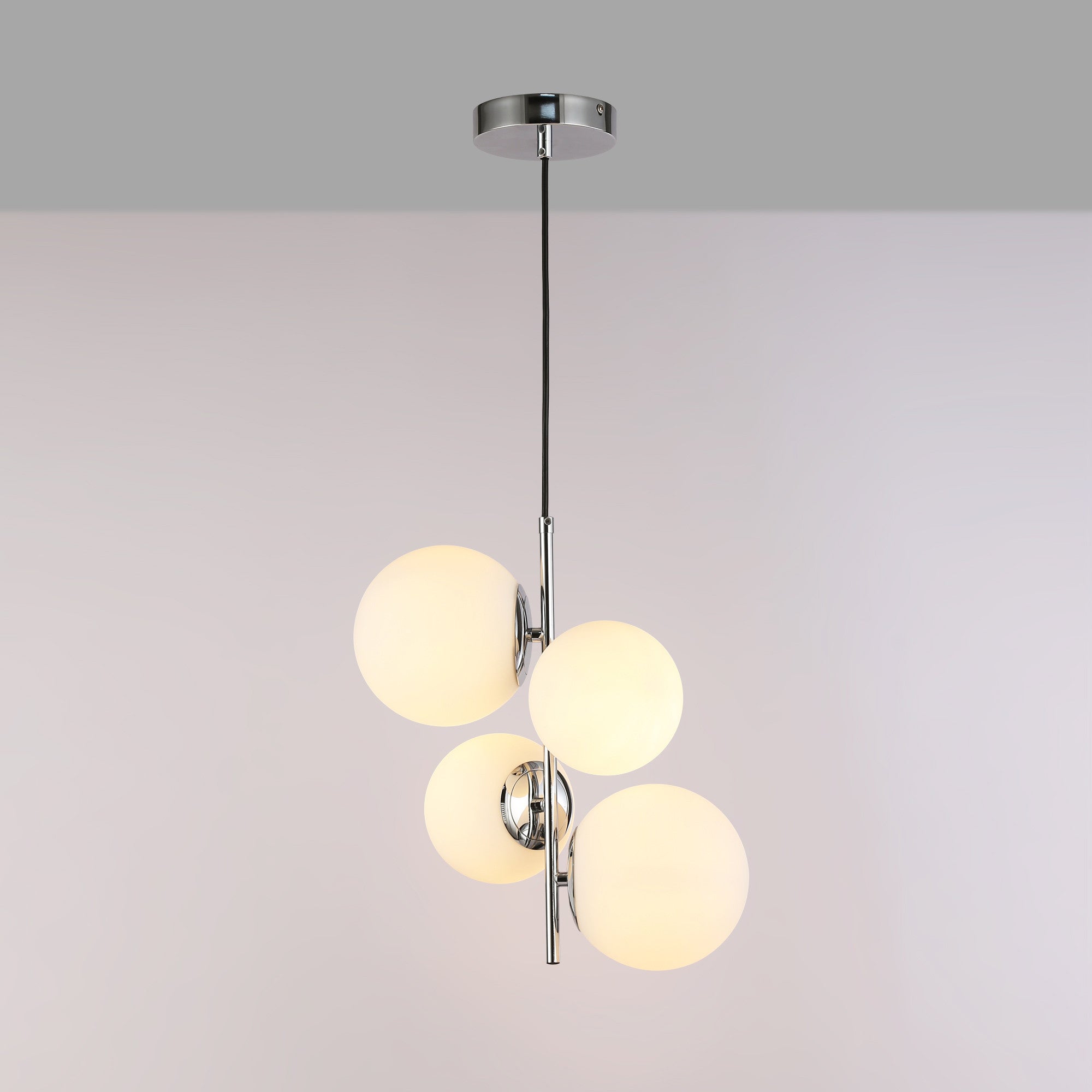 Lámpara colgante bola cristal "TANNA" - E27 - Ø 15cm