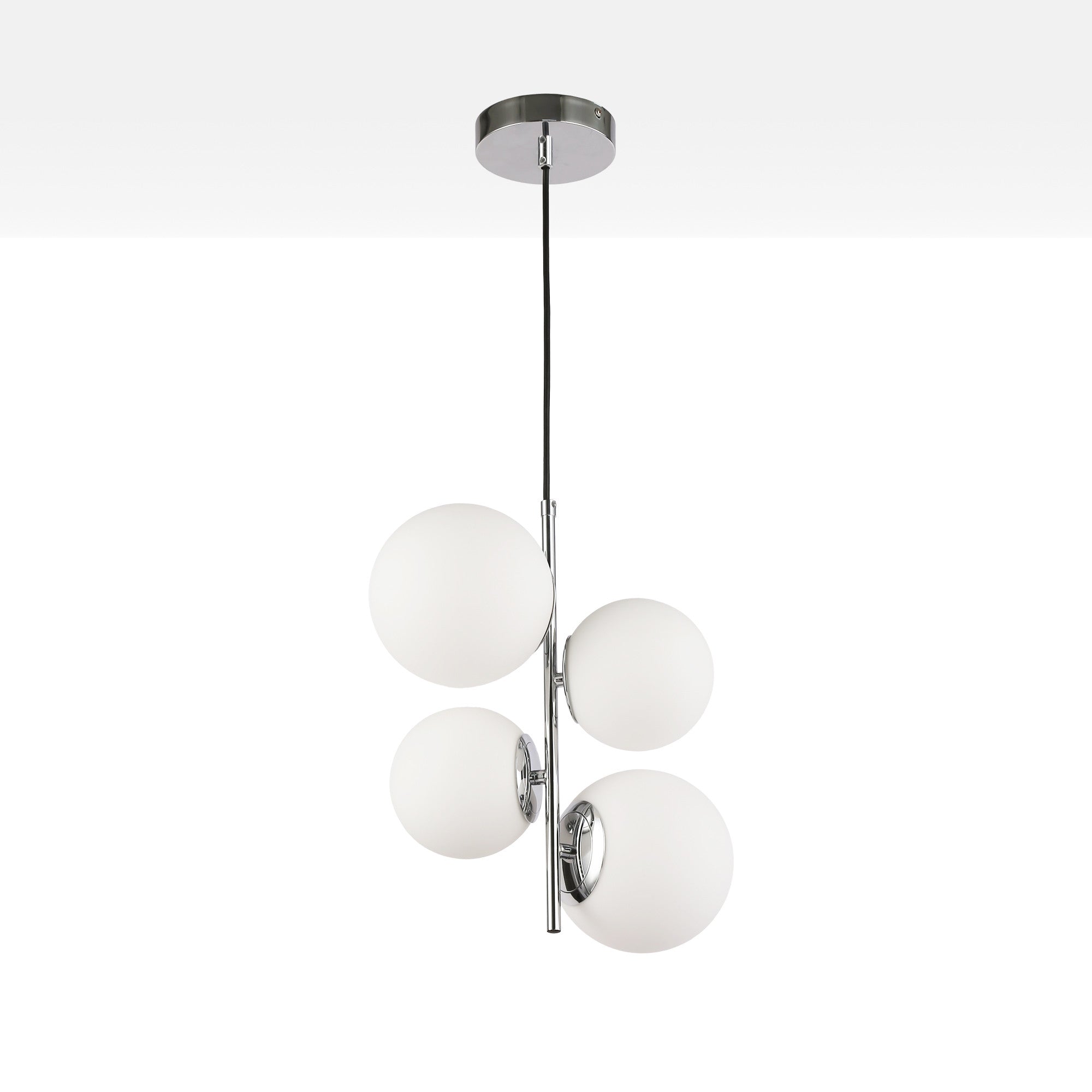 Lámpara colgante bola cristal "TANNA" - E27 - Ø 15cm