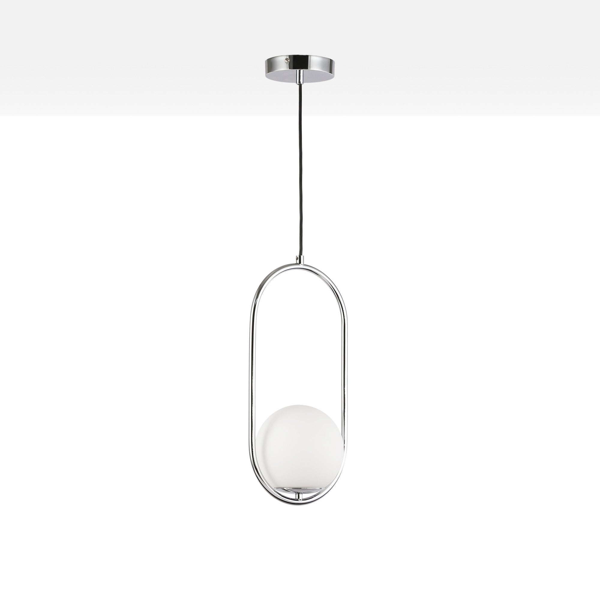 Lámpara colgante bola cristal "JOHN" - E27 - Ø 15cm