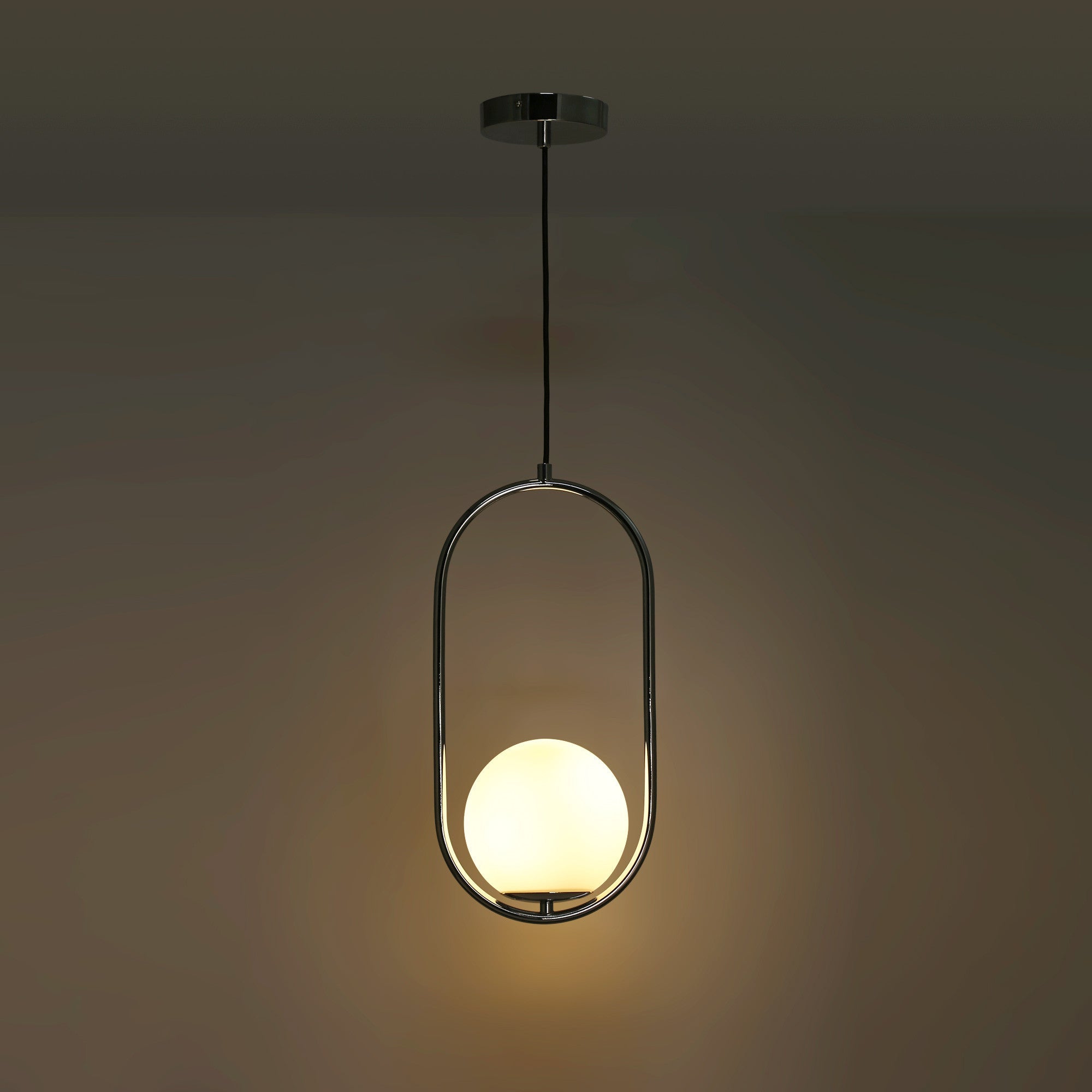 Lámpara colgante bola cristal "JOHN" - E27 - Ø 15cm