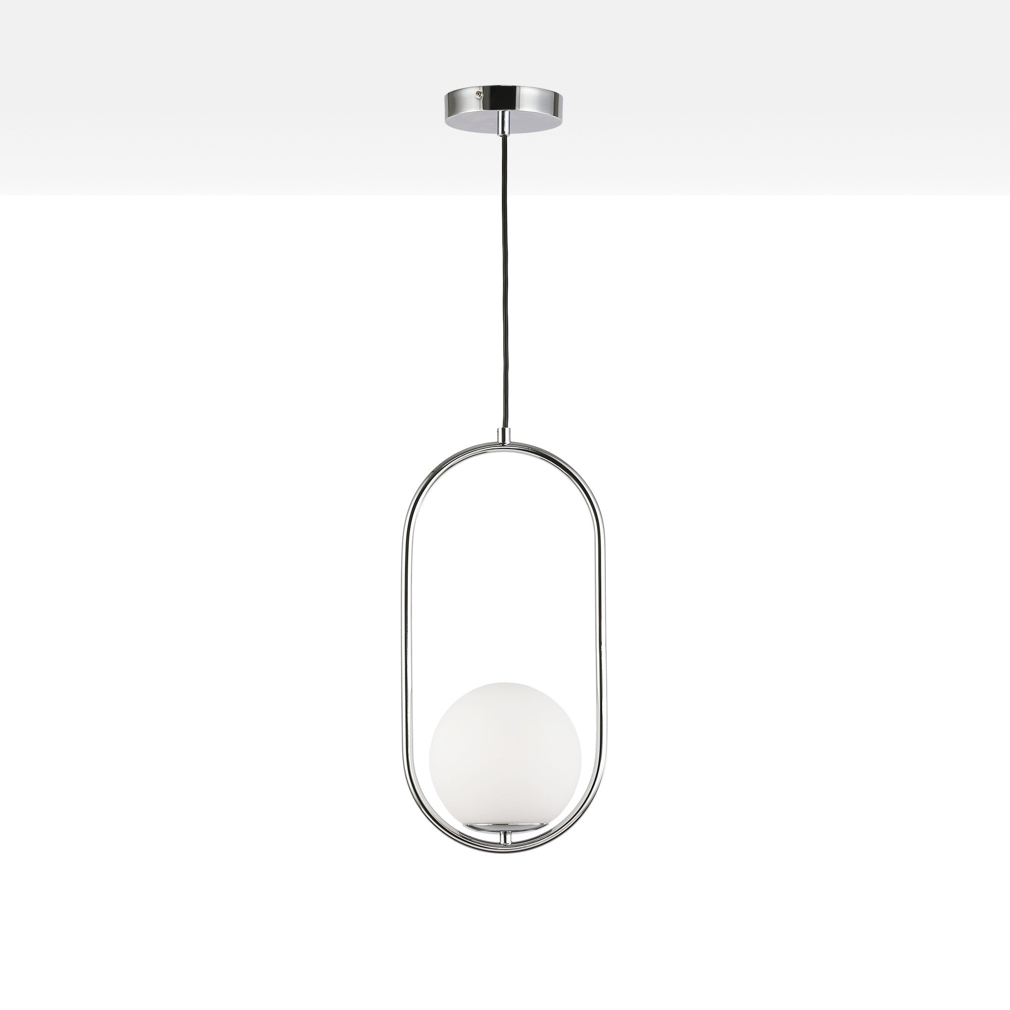 Lámpara colgante bola cristal "JOHN" - E27 - Ø 15cm