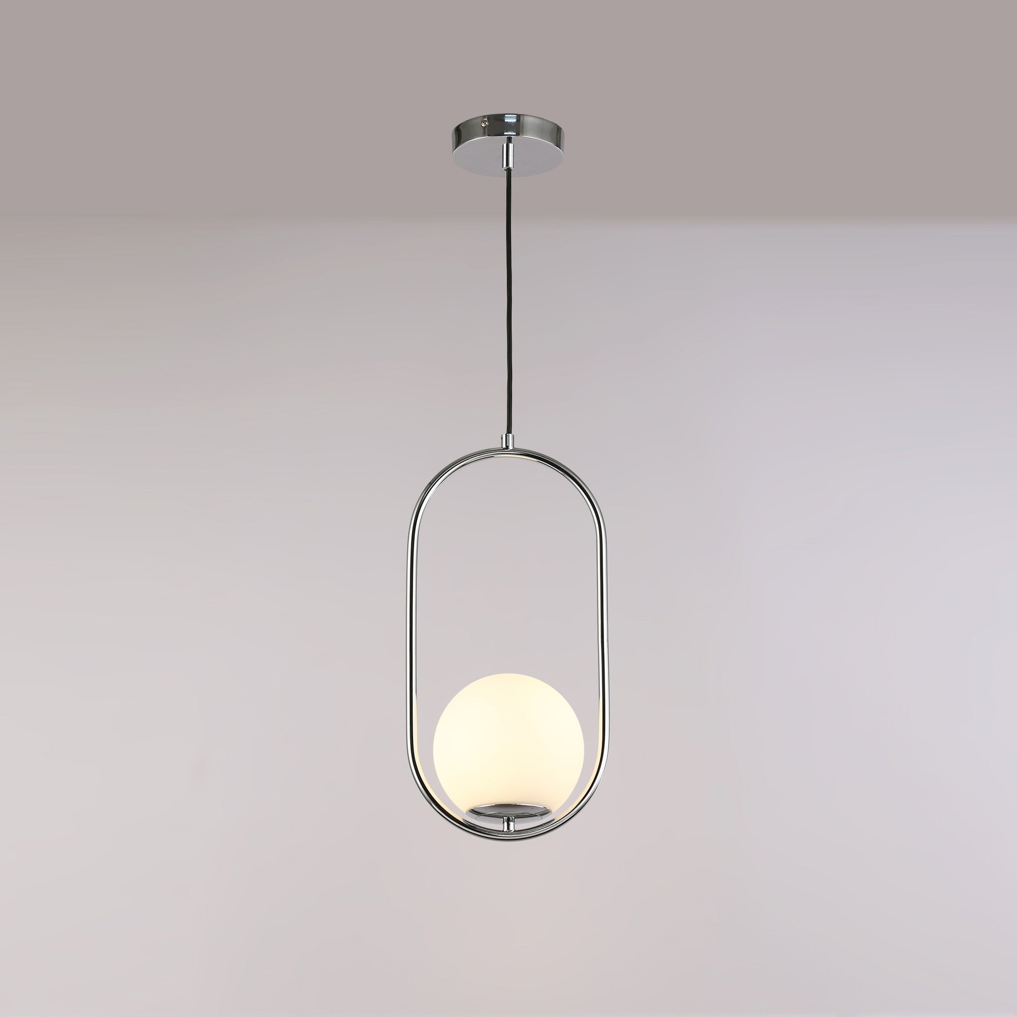 Lámpara colgante bola cristal "JOHN" - E27 - Ø 15cm
