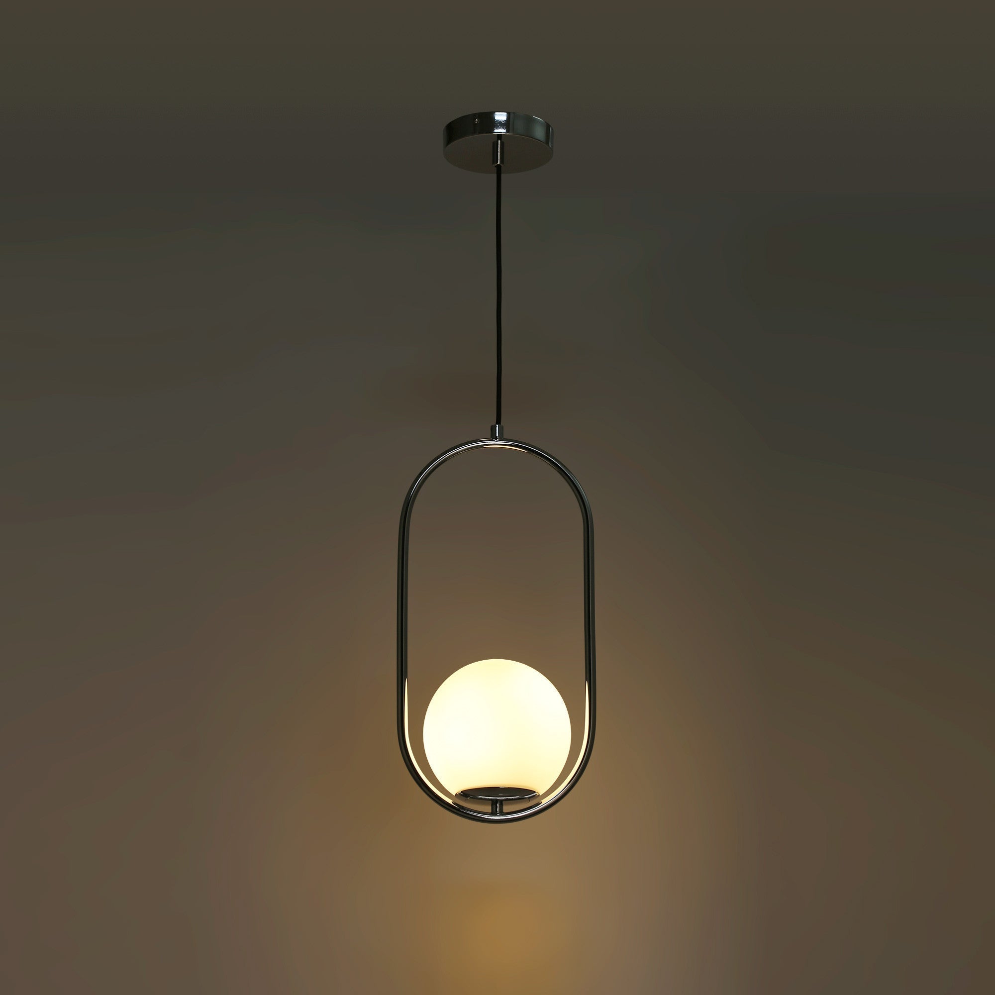 Lámpara colgante bola cristal "JOHN" - E27 - Ø 15cm