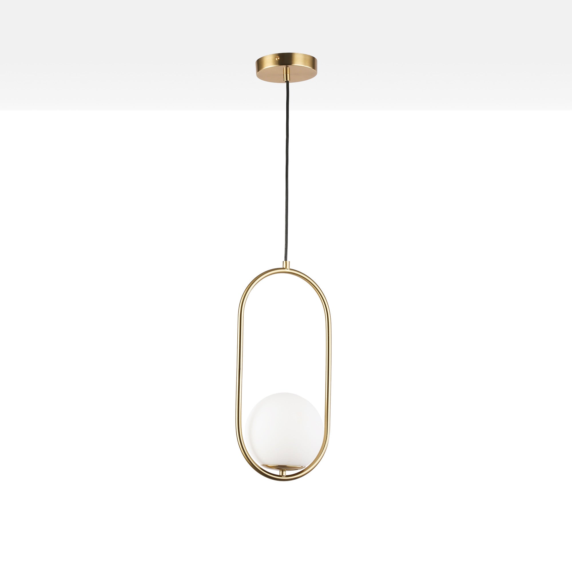 Lámpara colgante bola cristal "JOHN" - E27 - Ø 15cm