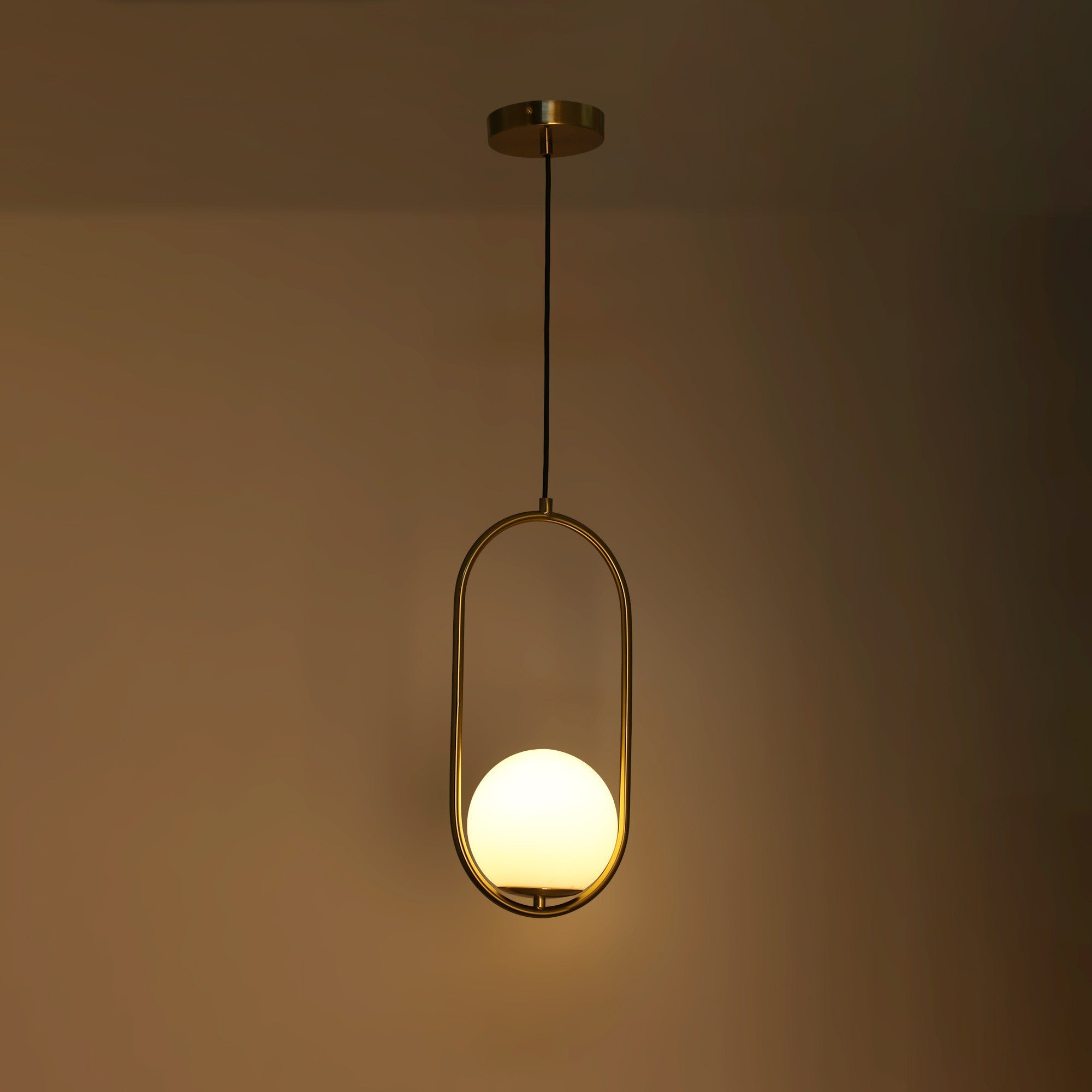 Lámpara colgante bola cristal "JOHN" - E27 - Ø 15cm