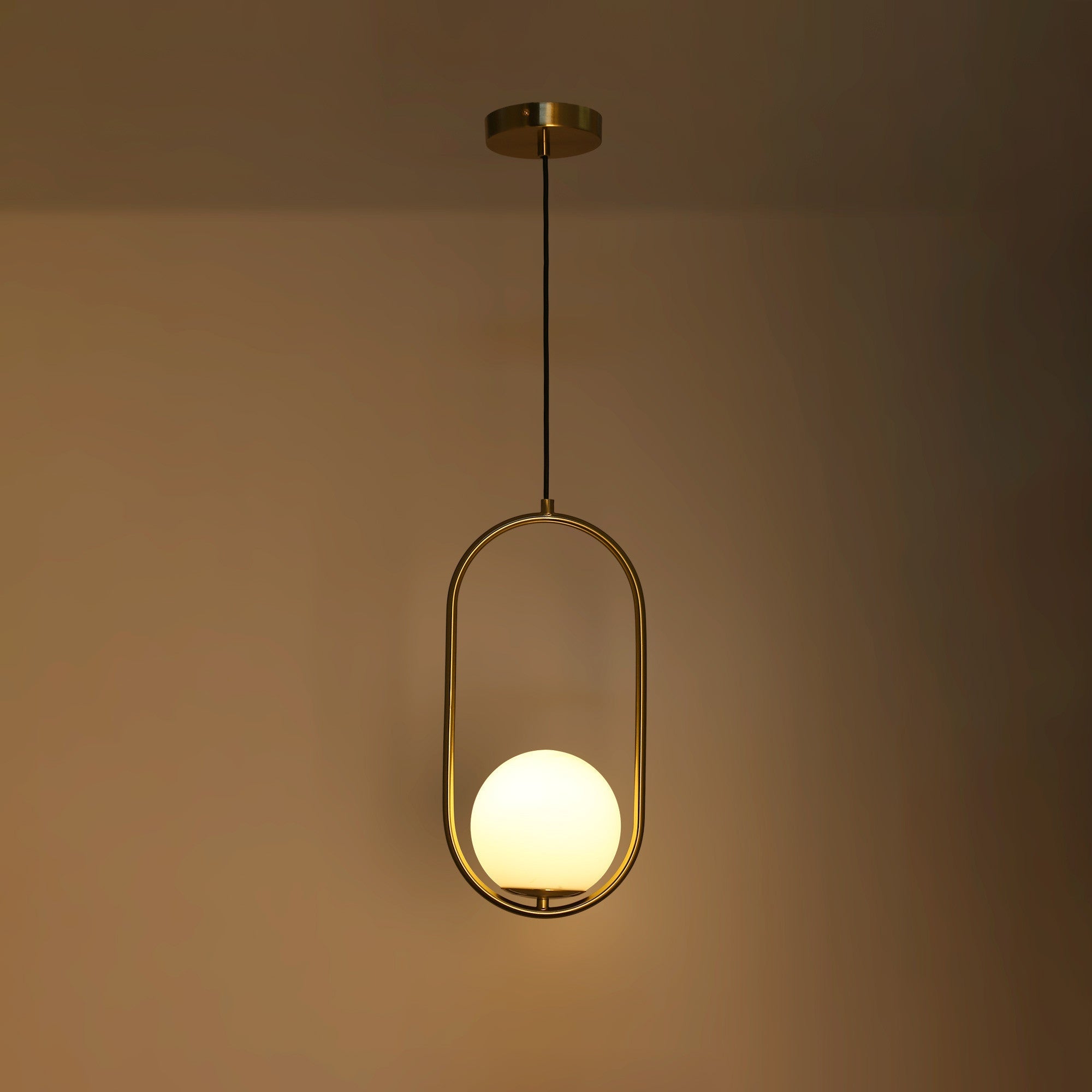 Lámpara colgante bola cristal "JOHN" - E27 - Ø 15cm