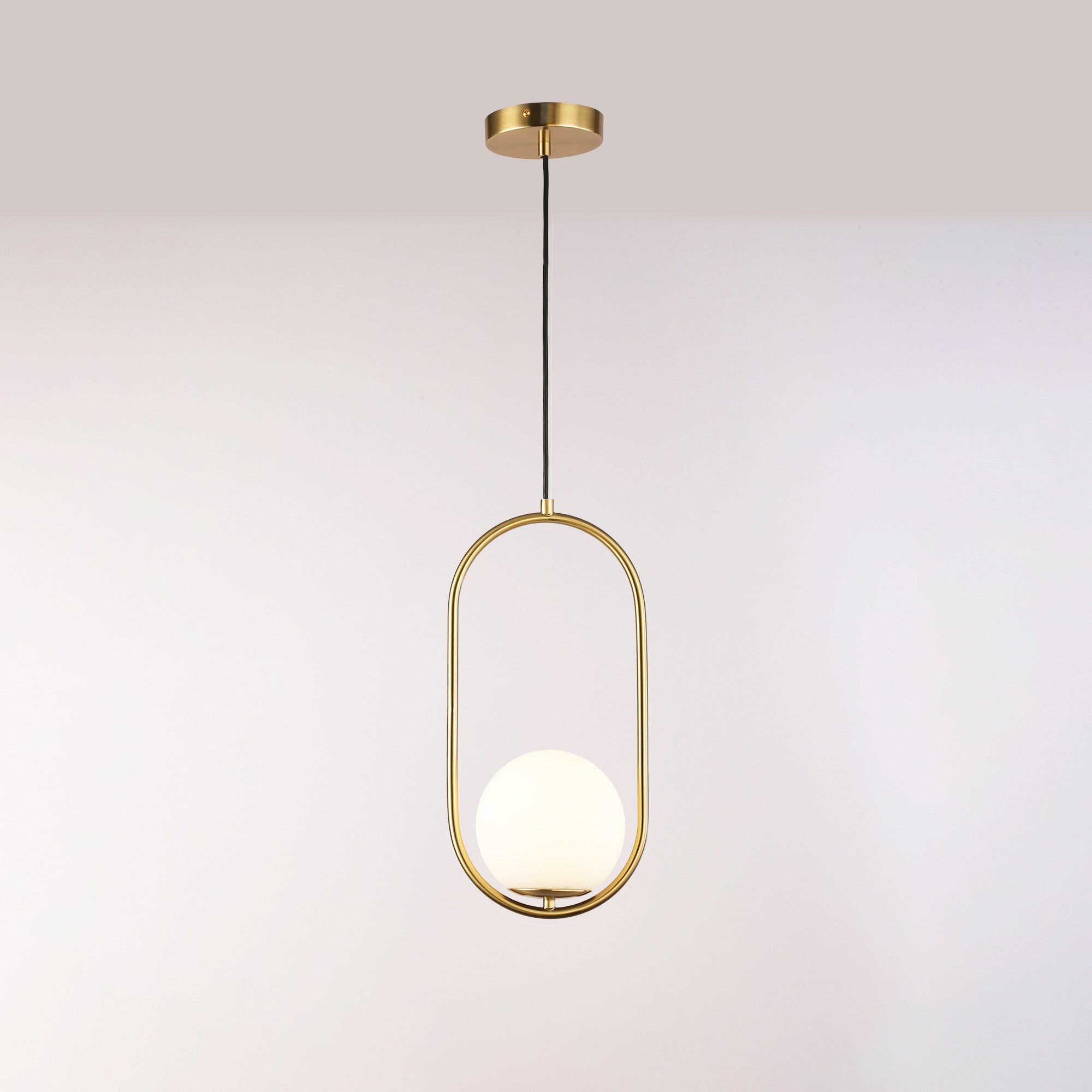 Lámpara colgante bola cristal "JOHN" - E27 - Ø 15cm