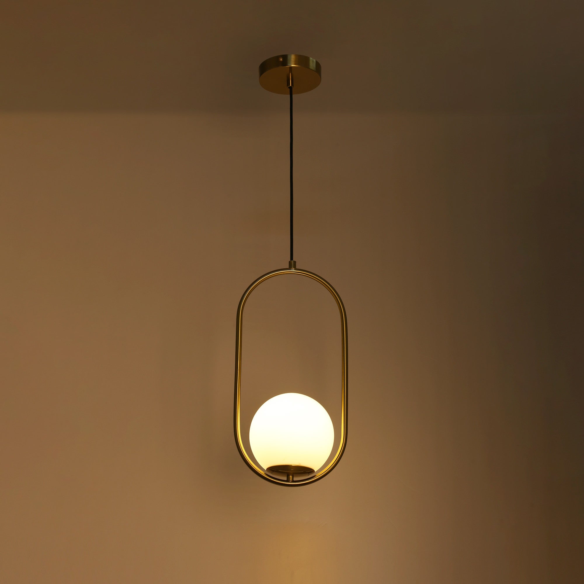 Lámpara colgante bola cristal "JOHN" - E27 - Ø 15cm