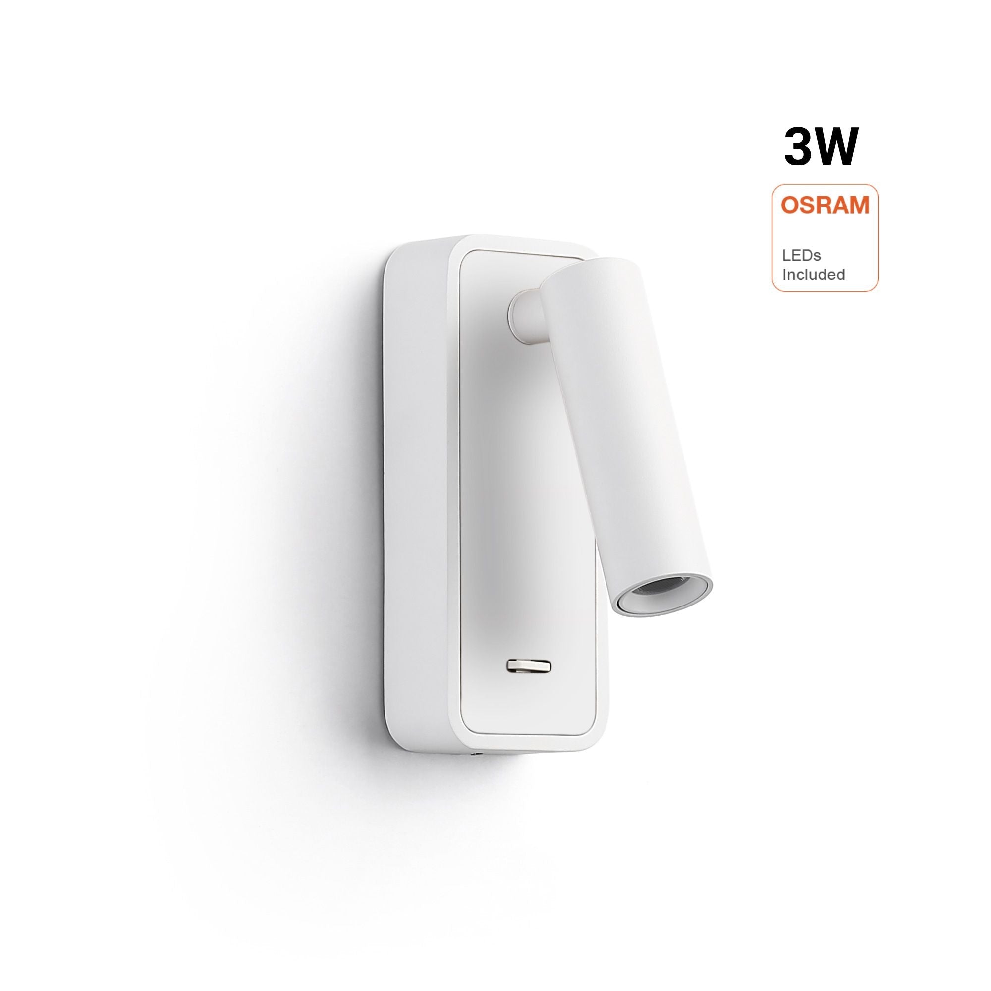 Aplique de pared para lectura "RAAM" 3W - Orientable - Chip OSRAM