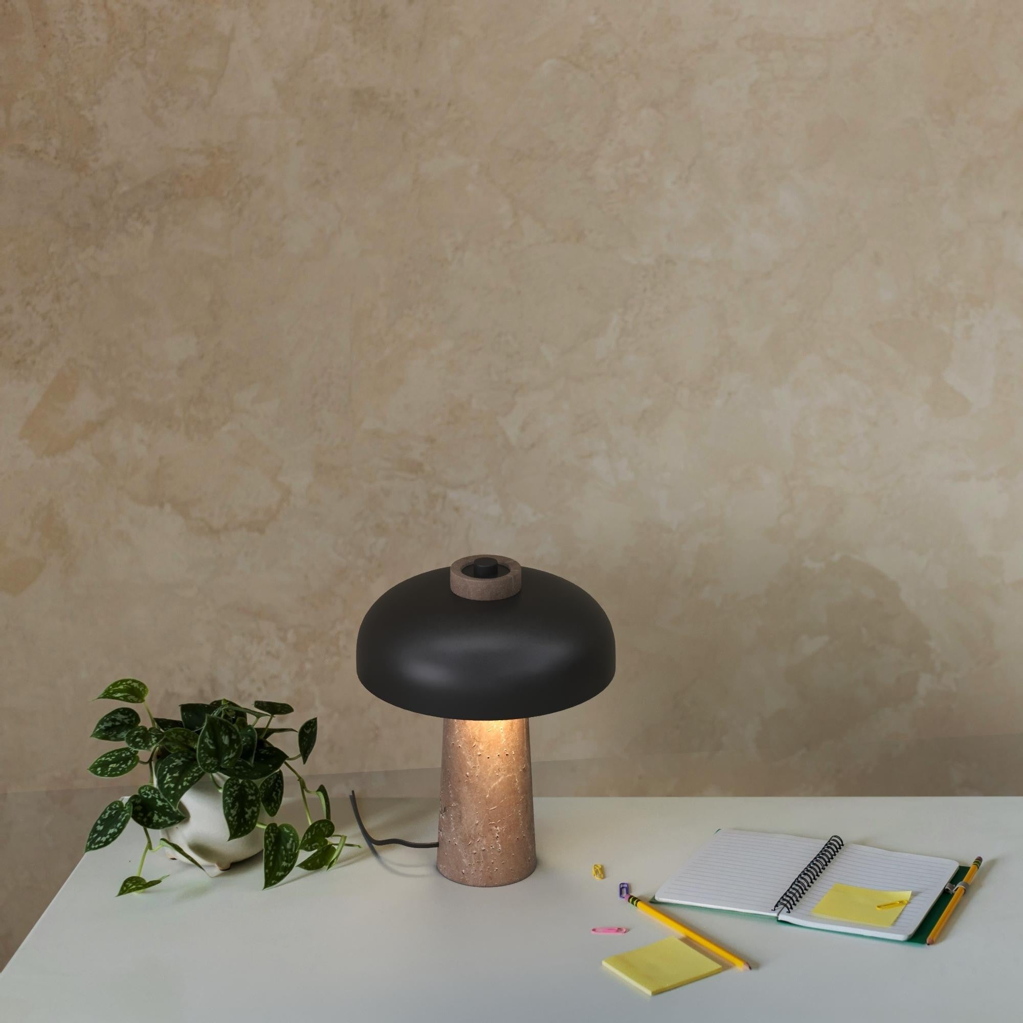 Lámpara de mesa diseño "CEP" - Base mármol - 2 x G9