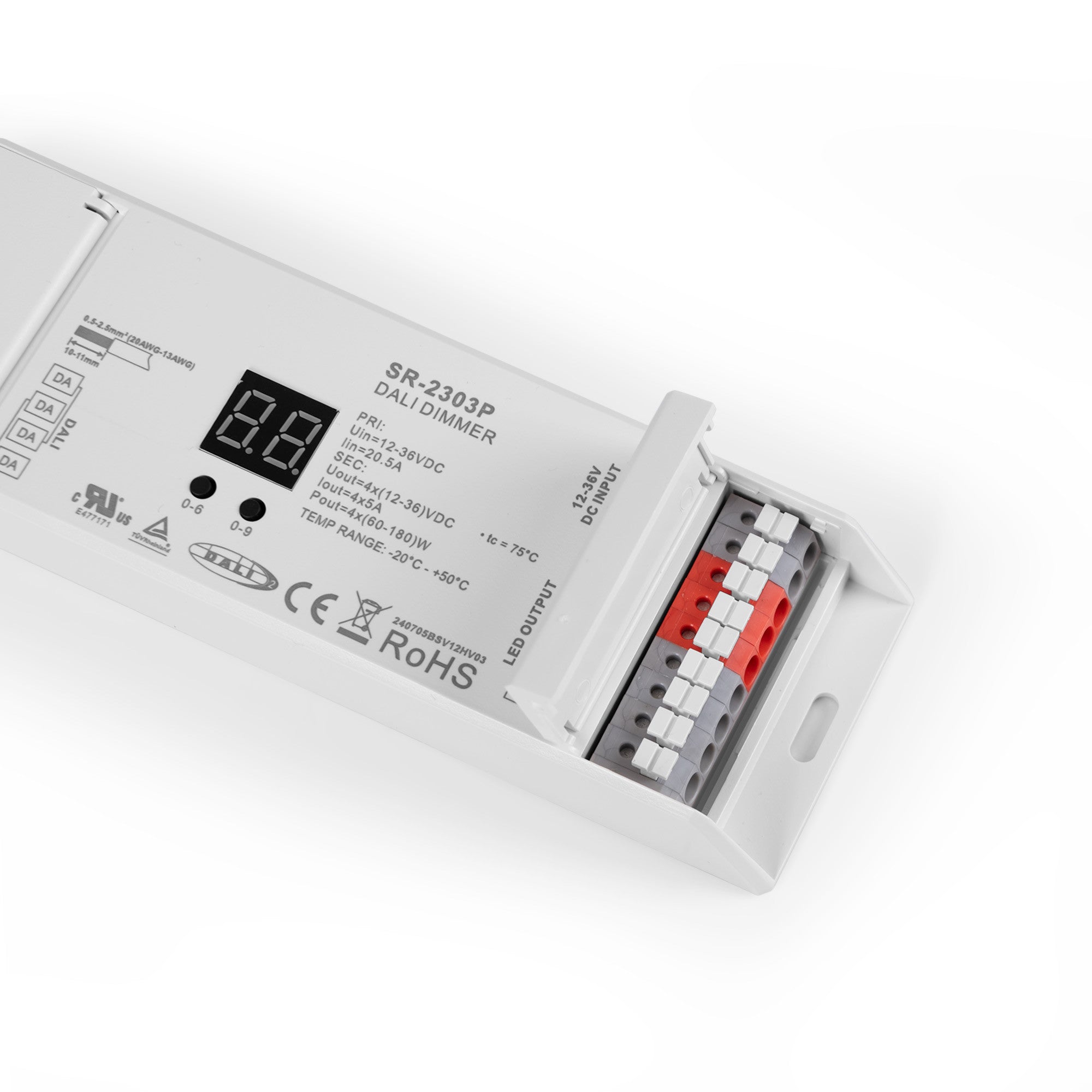 Dimmer DALI2 - MONO/RGB/RGBW - 12-36V - 4 CH x 5A