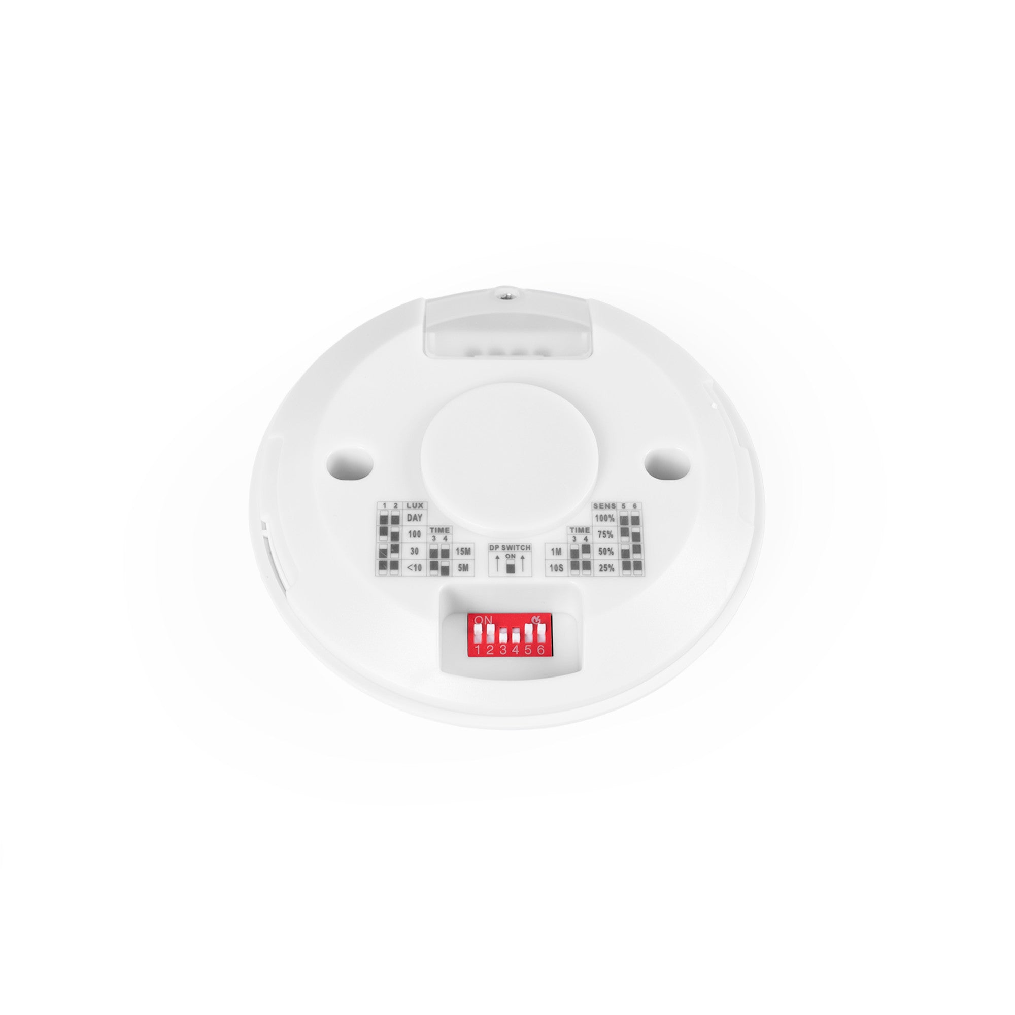 Sensor de movimiento por microondas - Superficie - DIP Switch - Techo/pared