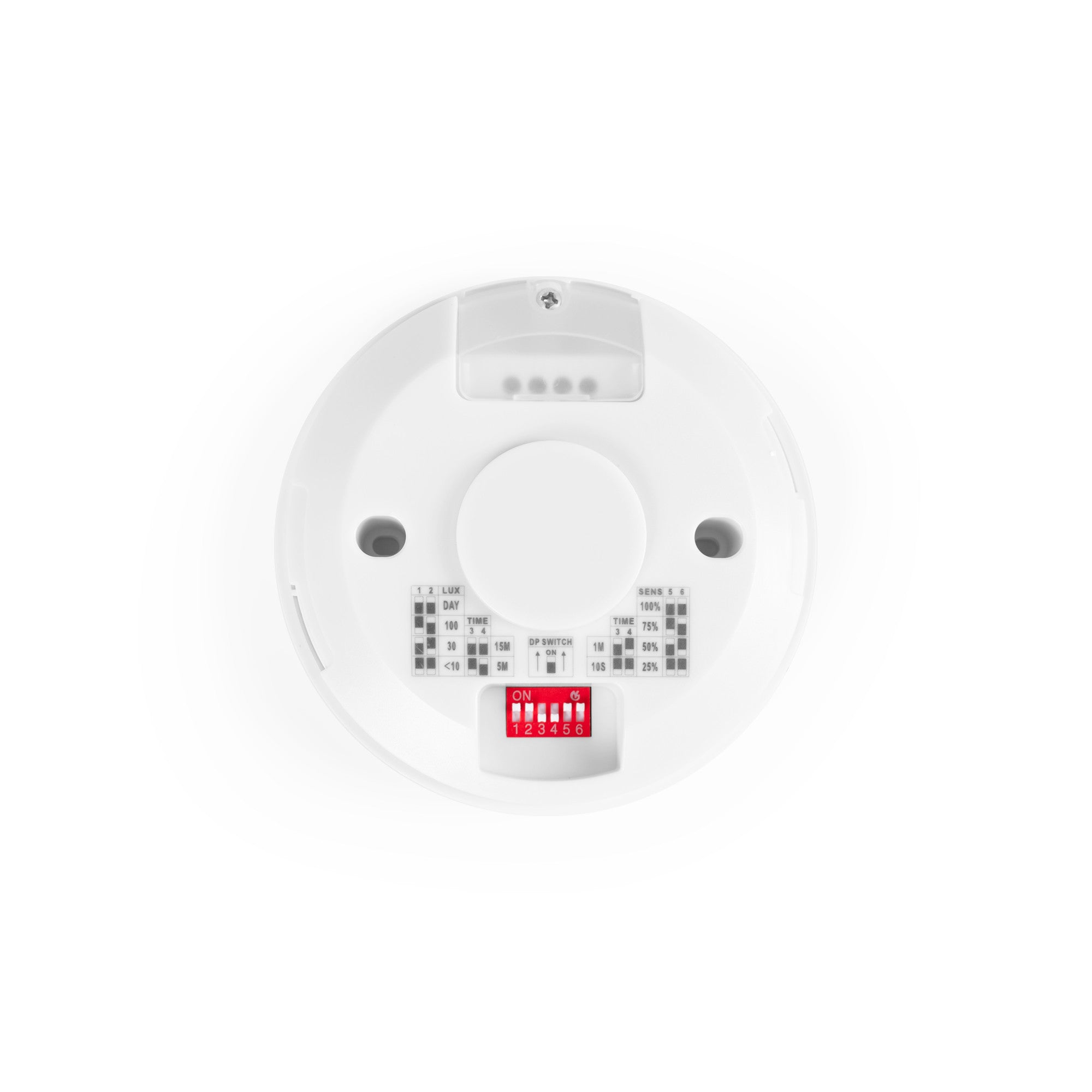 Sensor de movimiento por microondas - Superficie - DIP Switch - Techo/pared