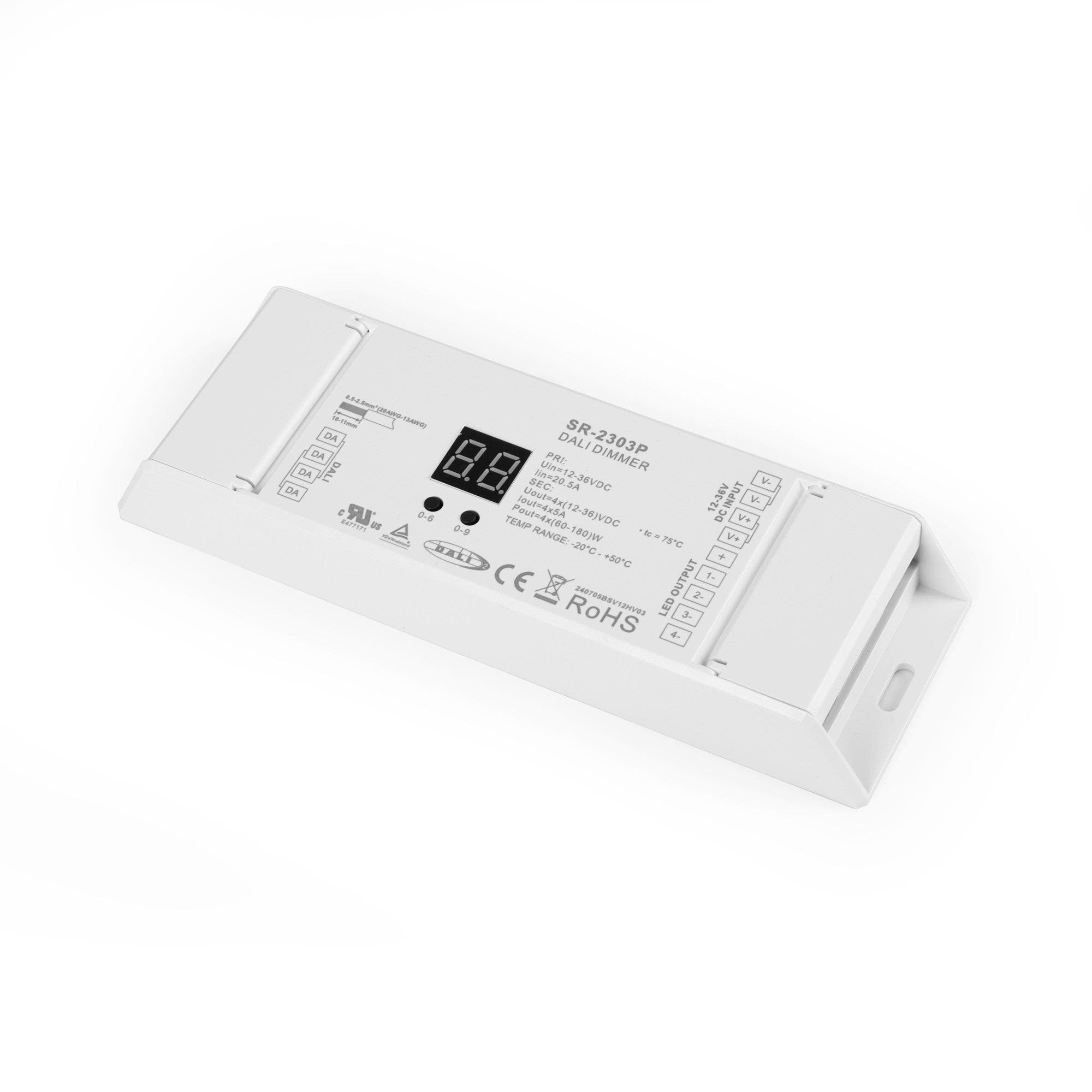 Dimmer DALI2 - MONO/RGB/RGBW - 12-36V - 4 CH x 5A