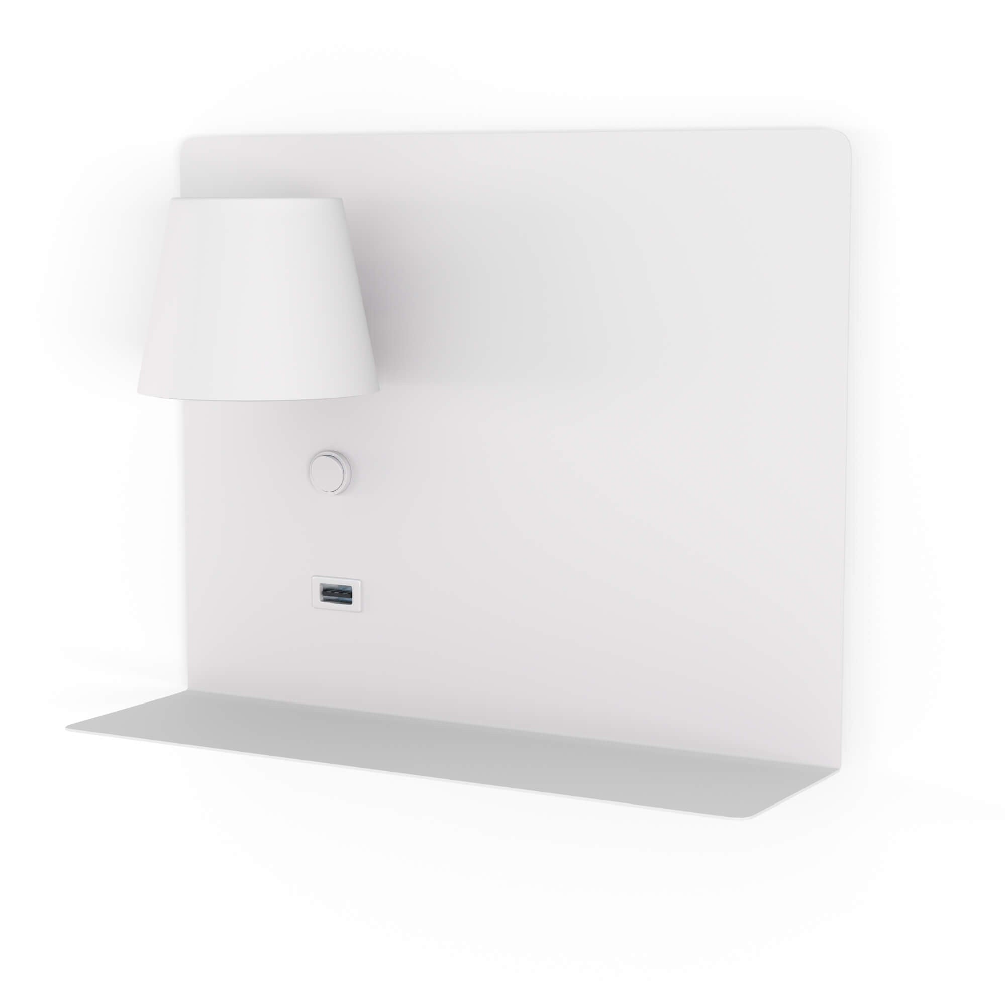 Aplique de pared para lectura con puerto USB "BASKOP" - 6W - Izquierda