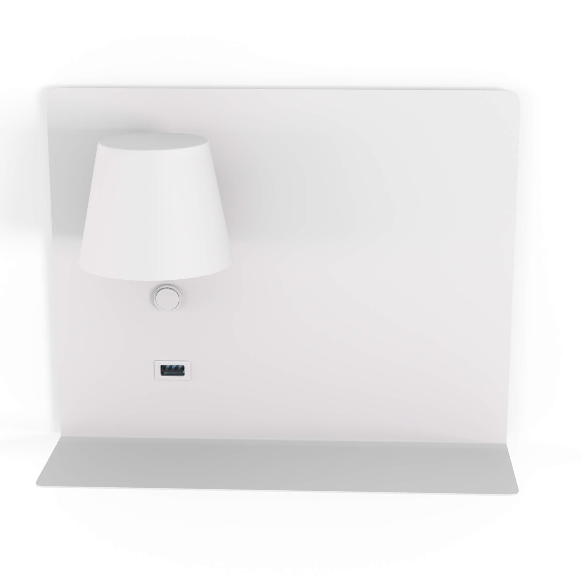 Aplique de pared para lectura con puerto USB "BASKOP" - 6W - Izquierda