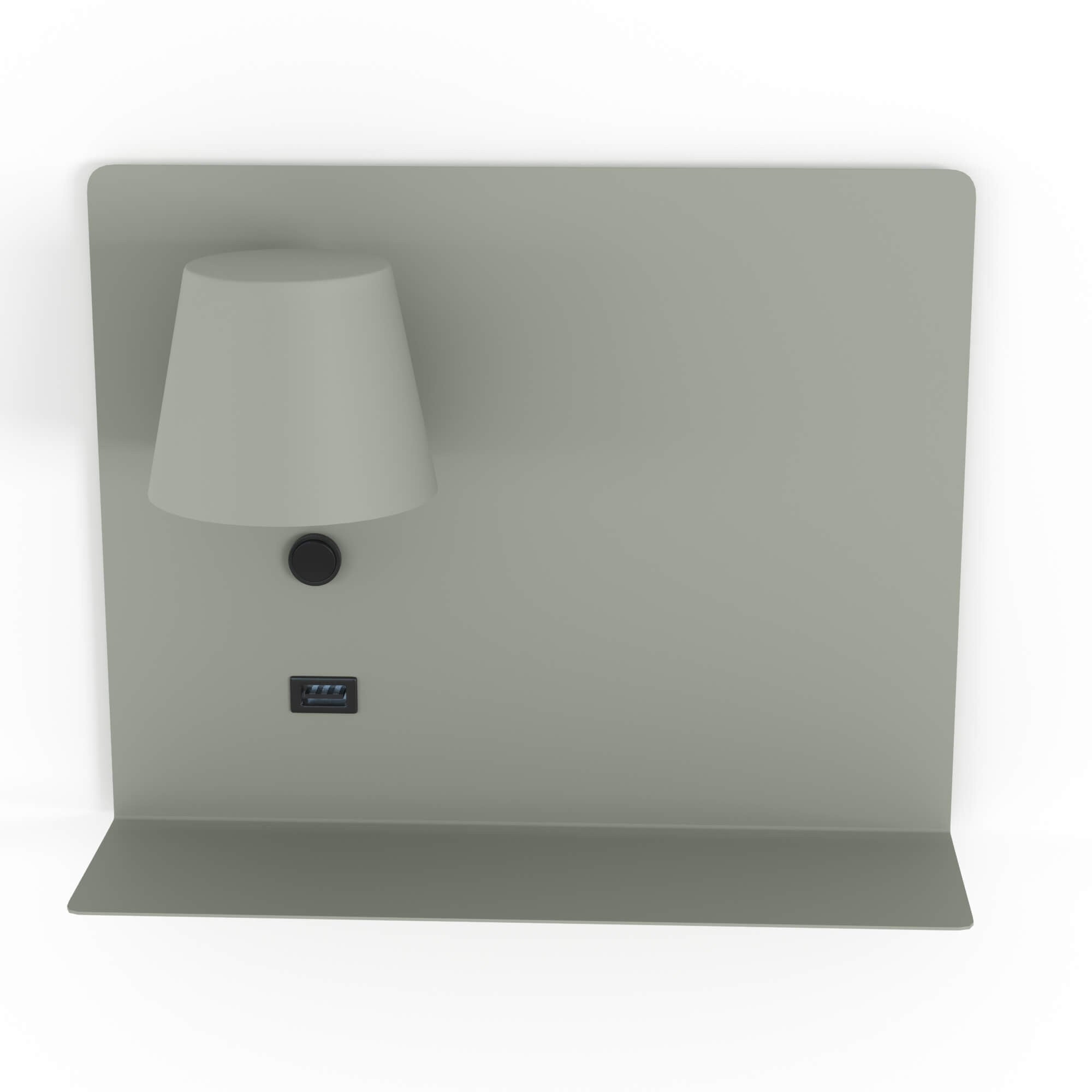 Aplique de pared para lectura con puerto USB "BASKOP" - 6W - Izquierda