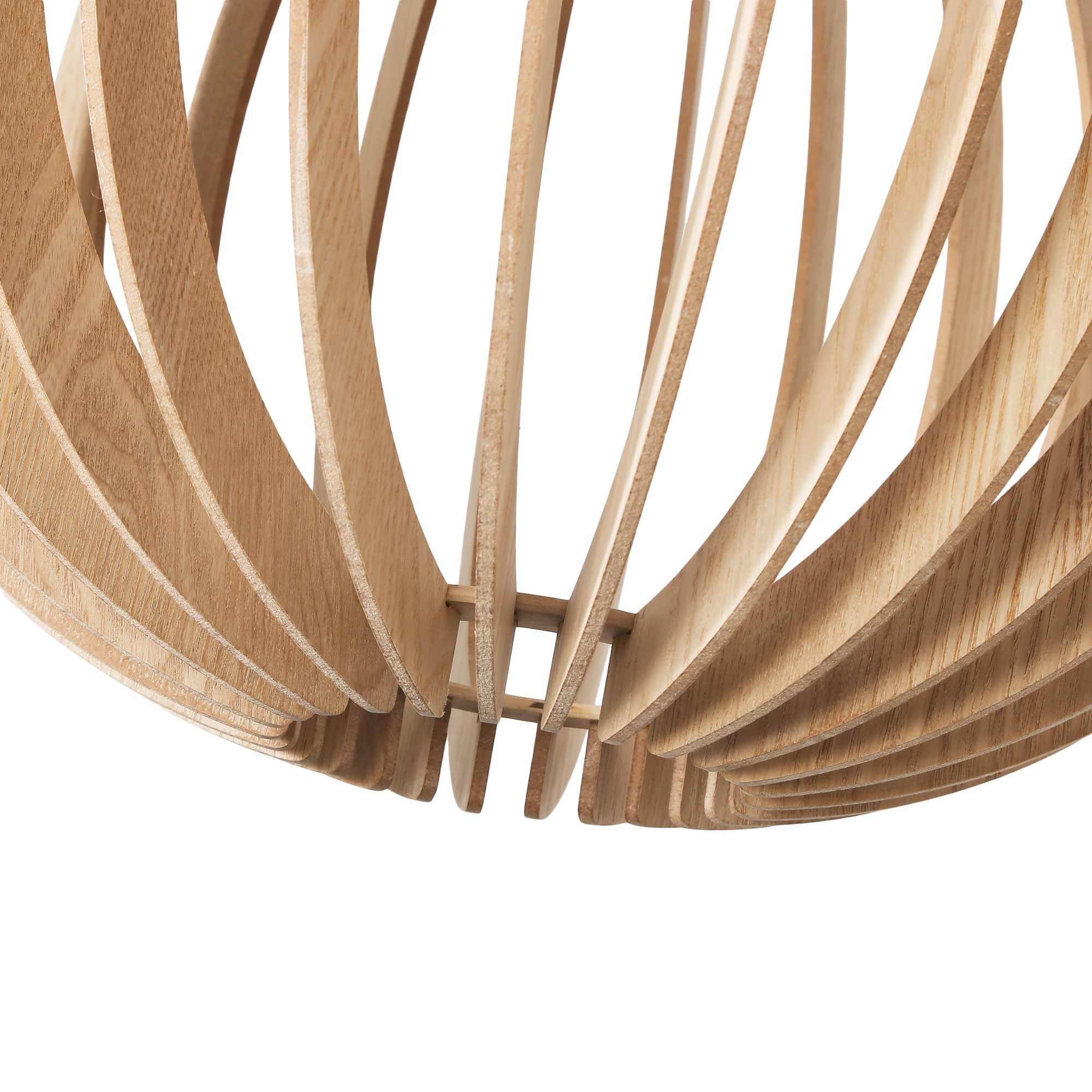 Lámpara colgante madera "BURMA" - Ø 45cm - E27