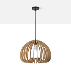Lámpara colgante madera "MARGE" - Ø 45cm - E27