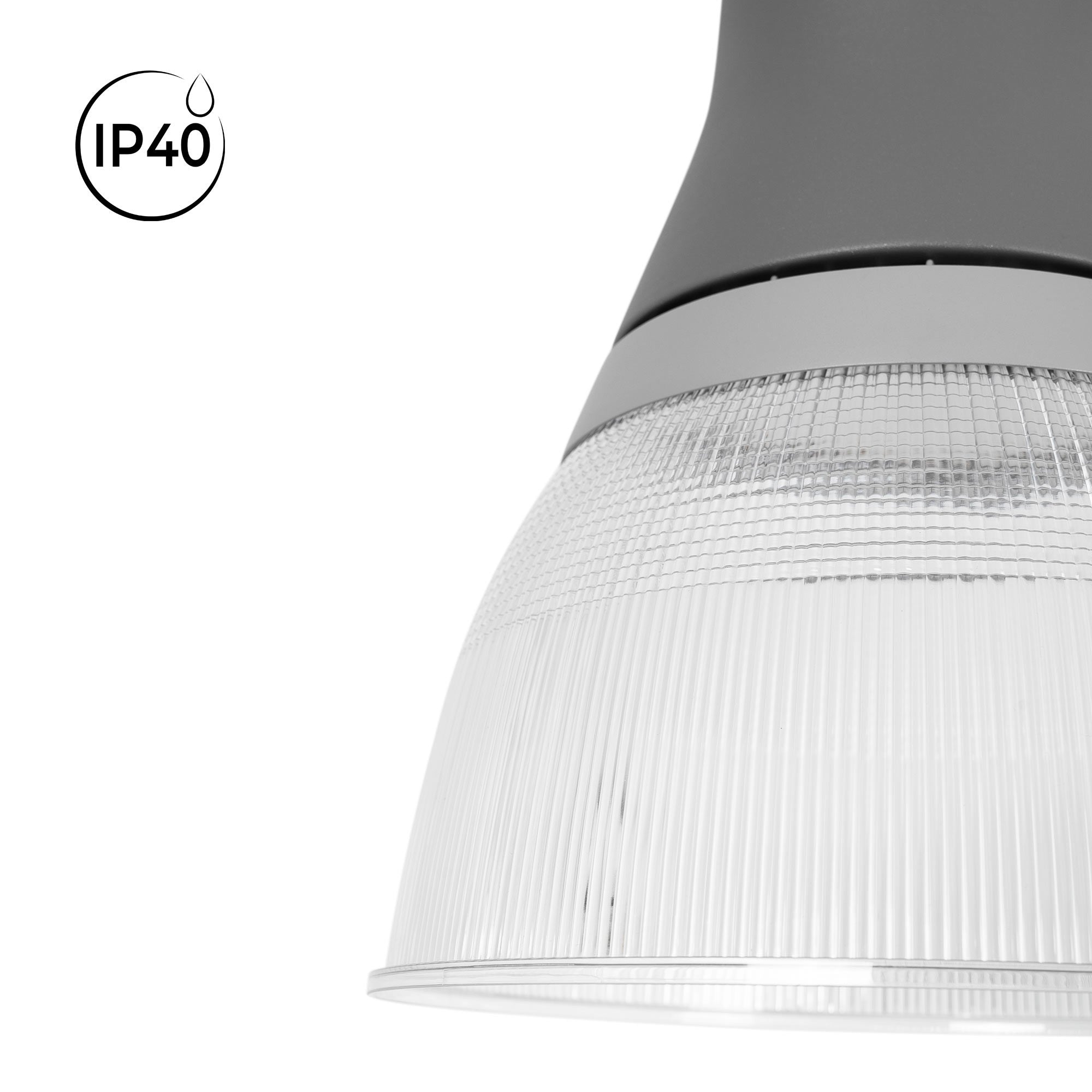 Campana LED comercial CCT - (25W / 40W / 60W / 80W) - Difusor policarbonato - UGR19 - Driver Lifud
