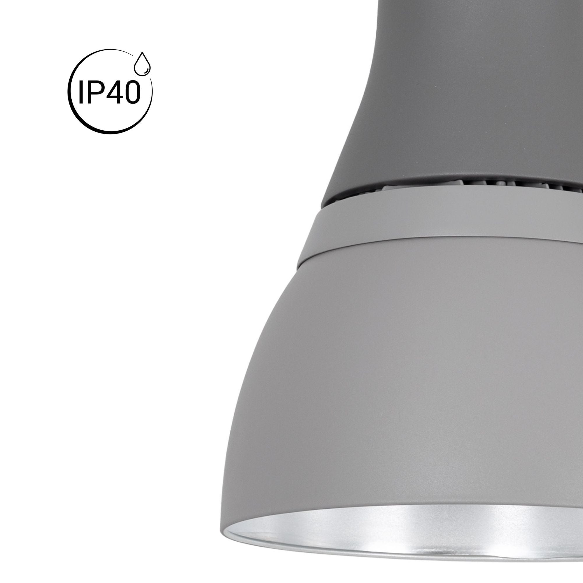 Campana LED comercial CCT -  (25W / 40W /60W / 80W) - Difusor aluminio - UGR19 - Driver Lifud 0-10V