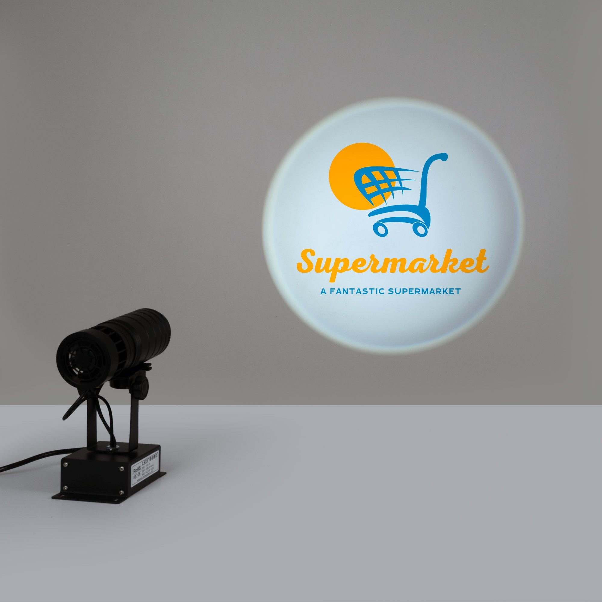 Proyector de logos LED GOBO 35W rotativo interior - Óptica 18° - IP20