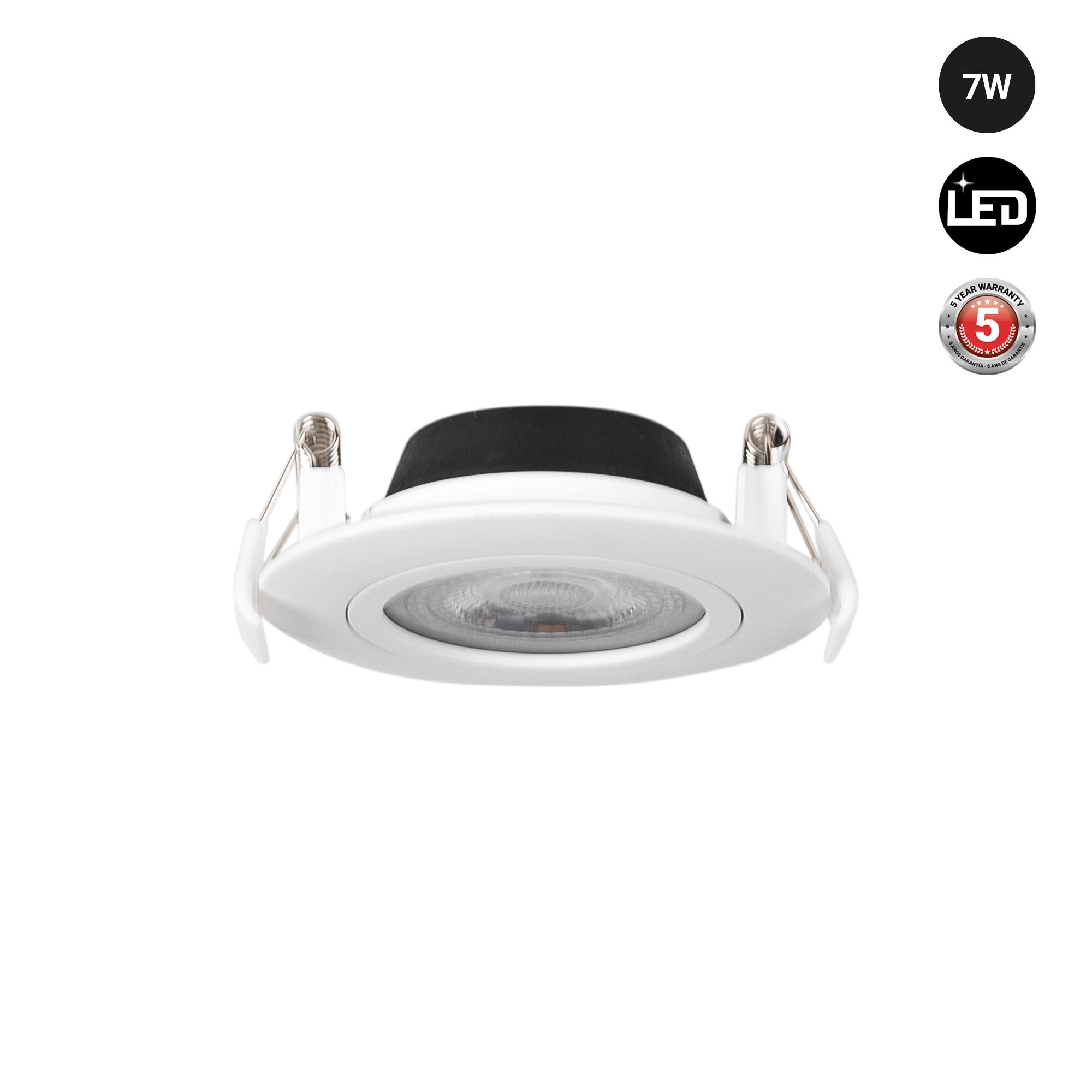 Downlight LED exterior - 7W - CCT - 630lm - Corte Ø 70mm - IP54