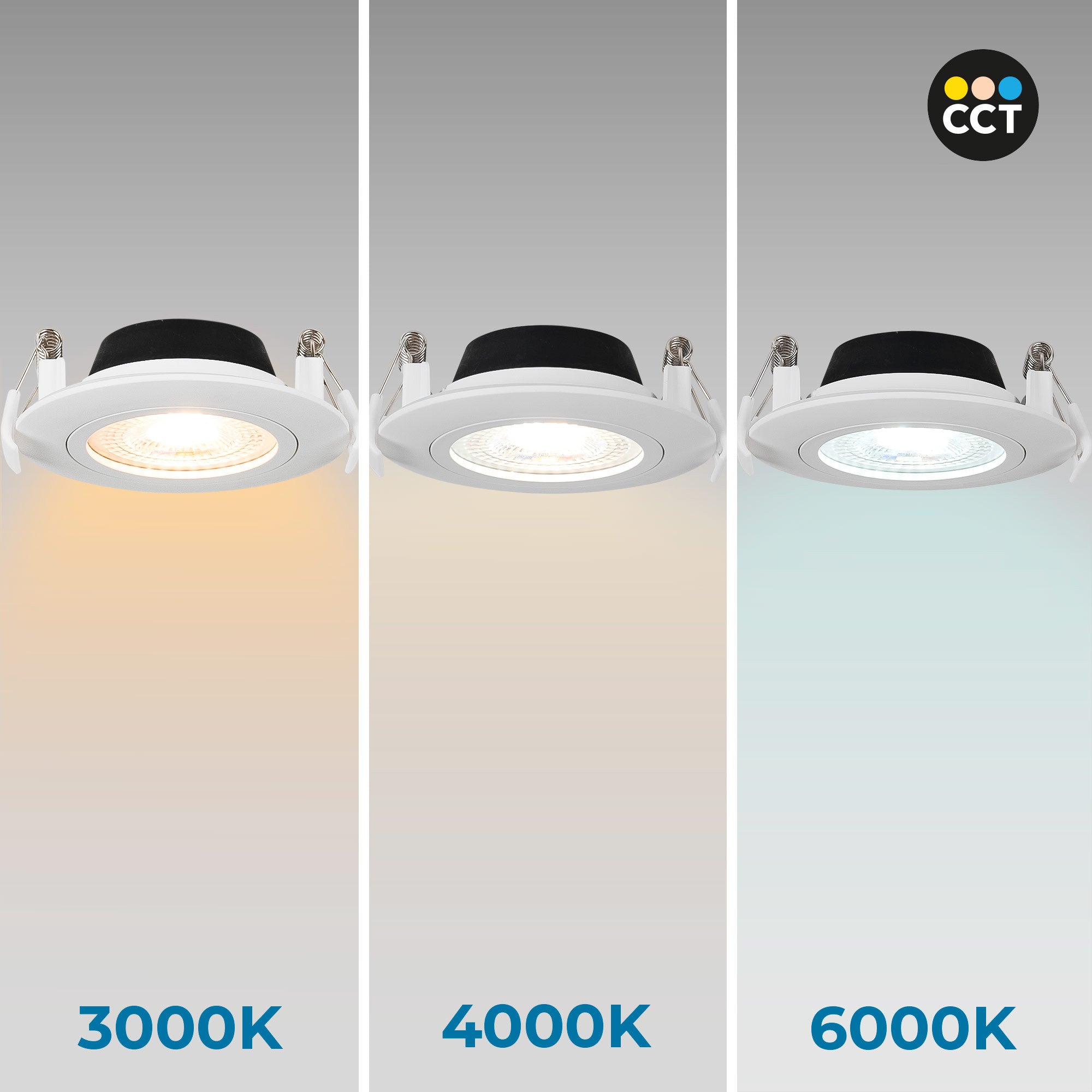 Downlight LED exterior - 7W - CCT - 630lm - Corte Ø 70mm - IP54