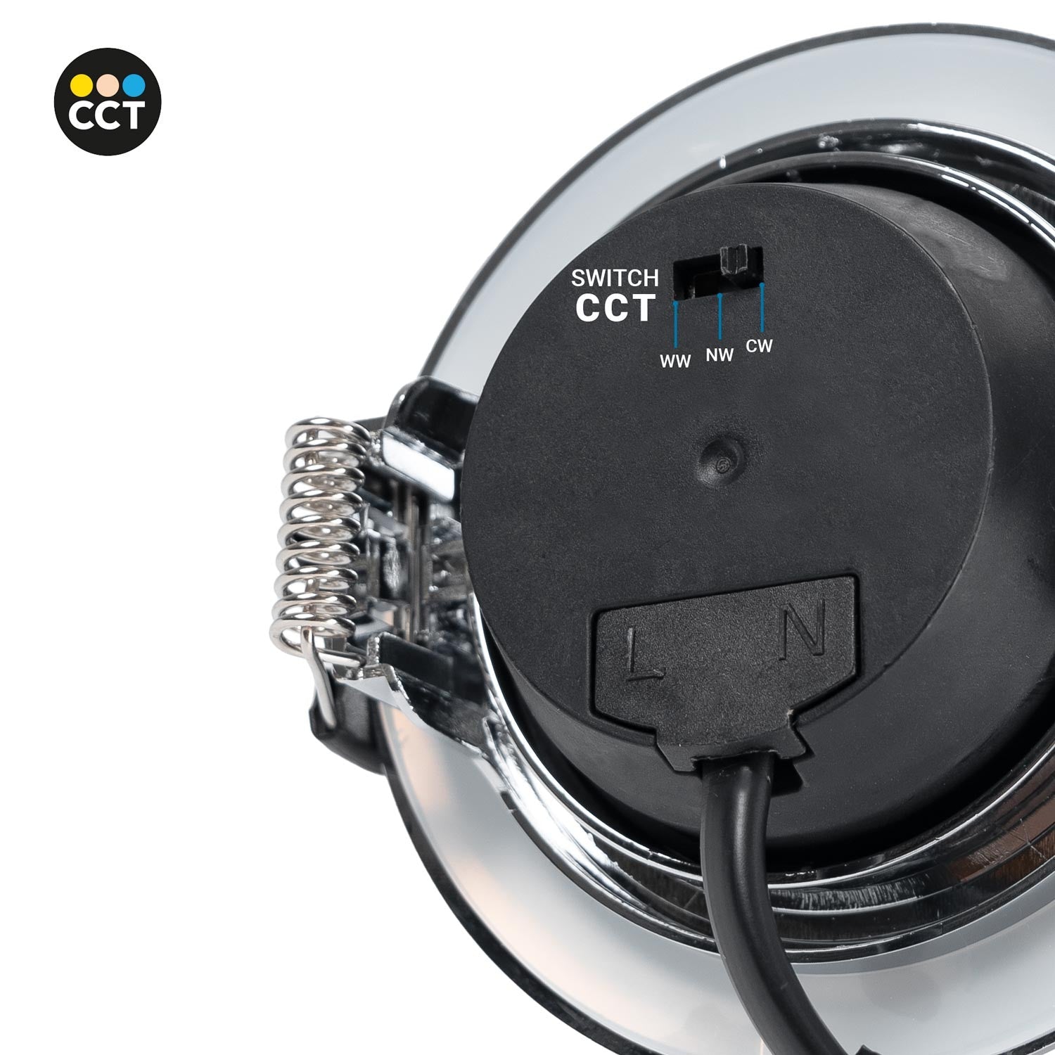 Downlight LED exterior - 7W - CCT - 630lm - Corte Ø 70mm - IP54