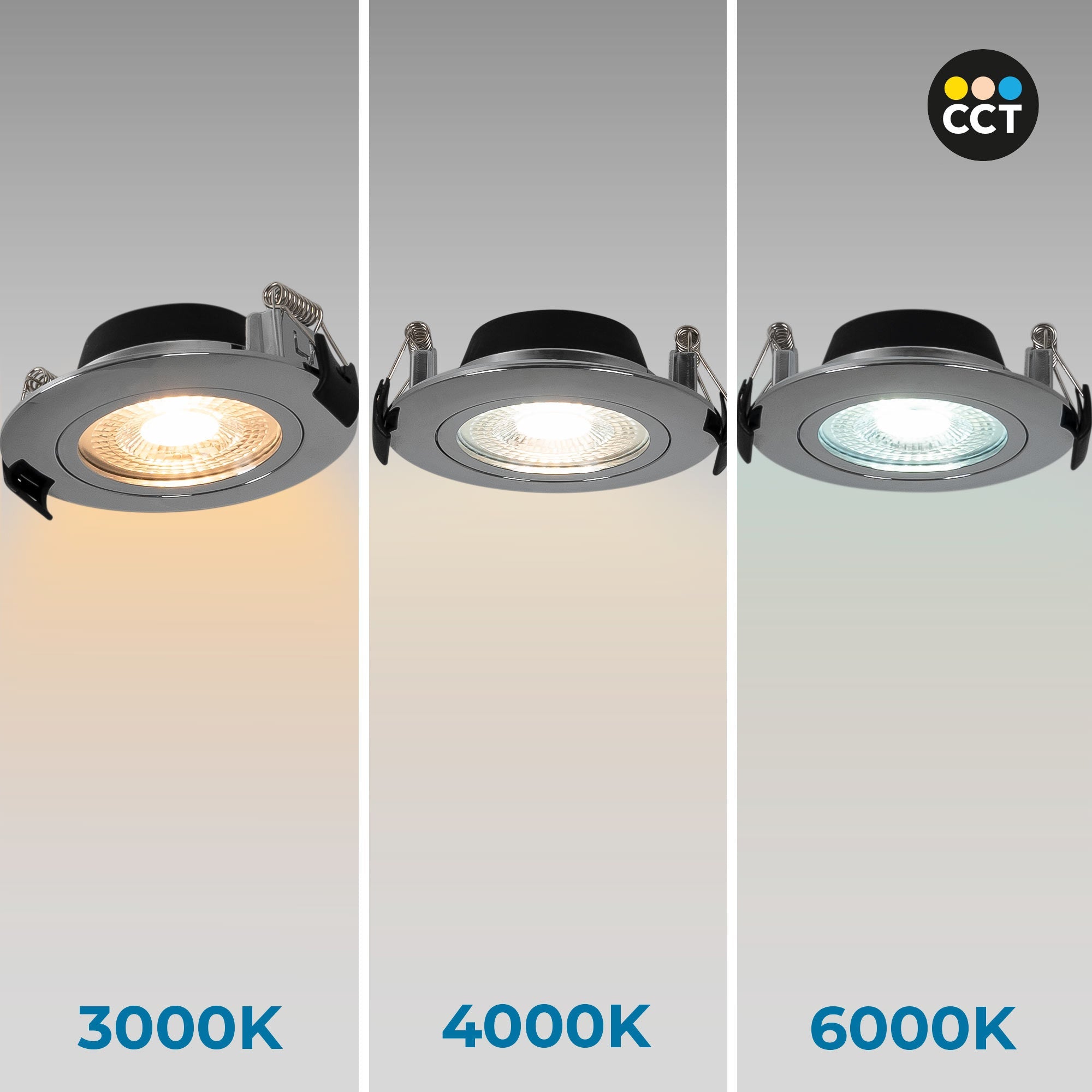 Downlight LED exterior - 7W - CCT - 630lm - Corte Ø 70mm - IP54