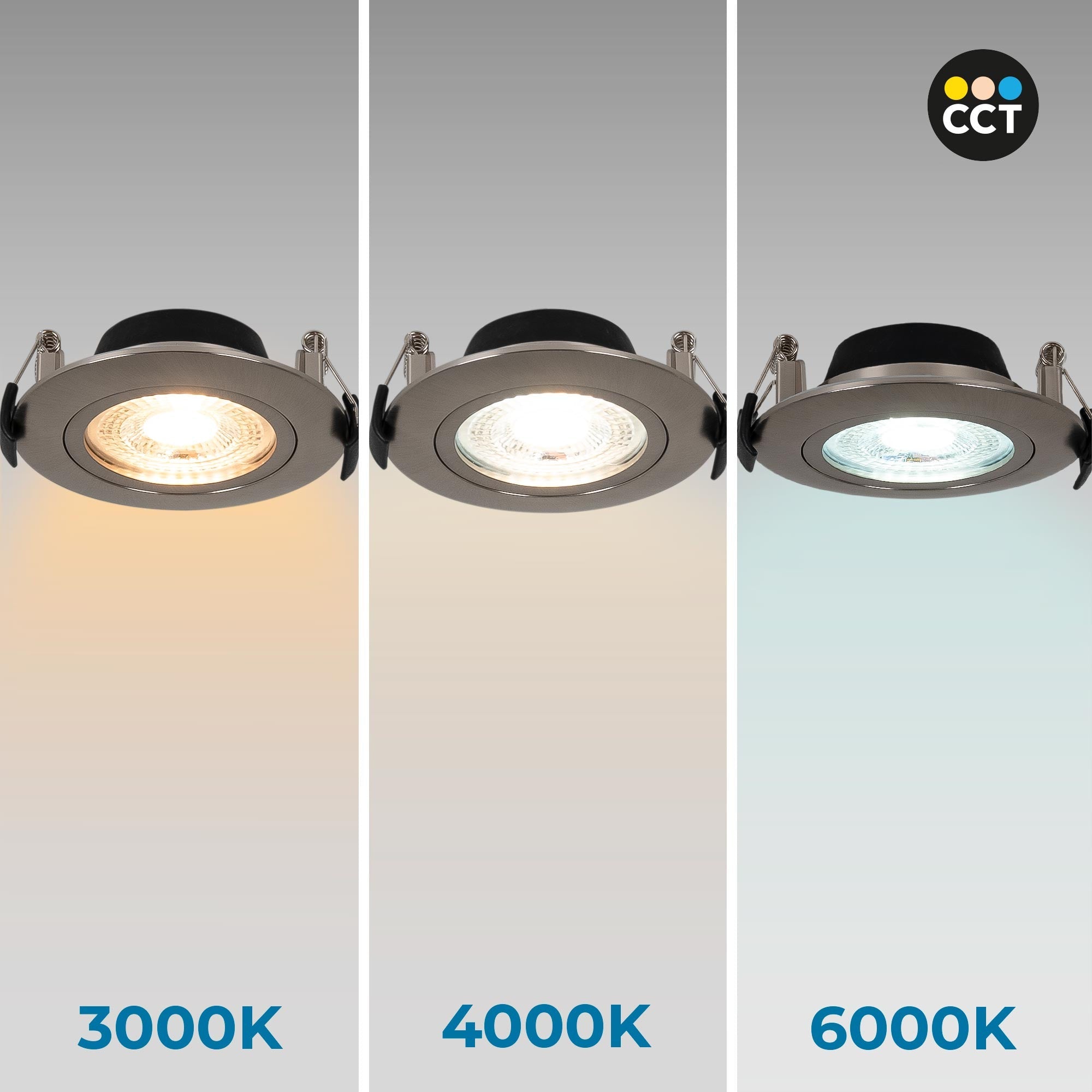 Downlight LED exterior - 7W - CCT - 630lm - Corte Ø 70mm - IP54