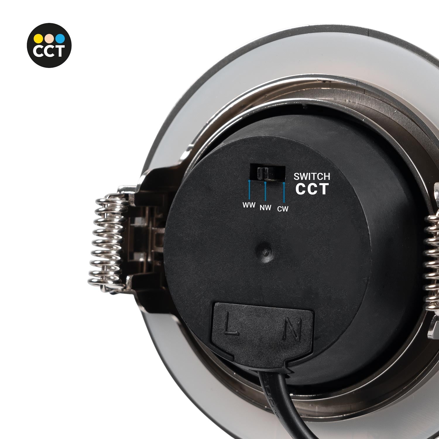 Downlight LED exterior - 7W - CCT - 630lm - Corte Ø 70mm - IP54