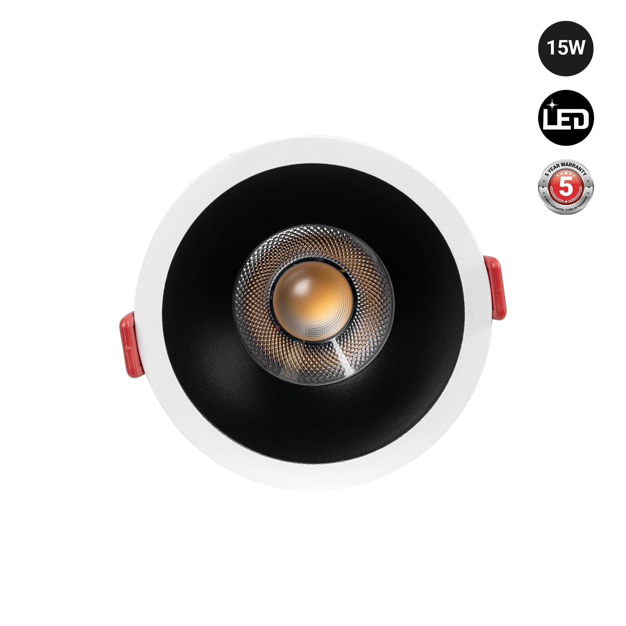 Downlight LED - 15W - CCT - Chip OSRAM - Corte Ø 90mm