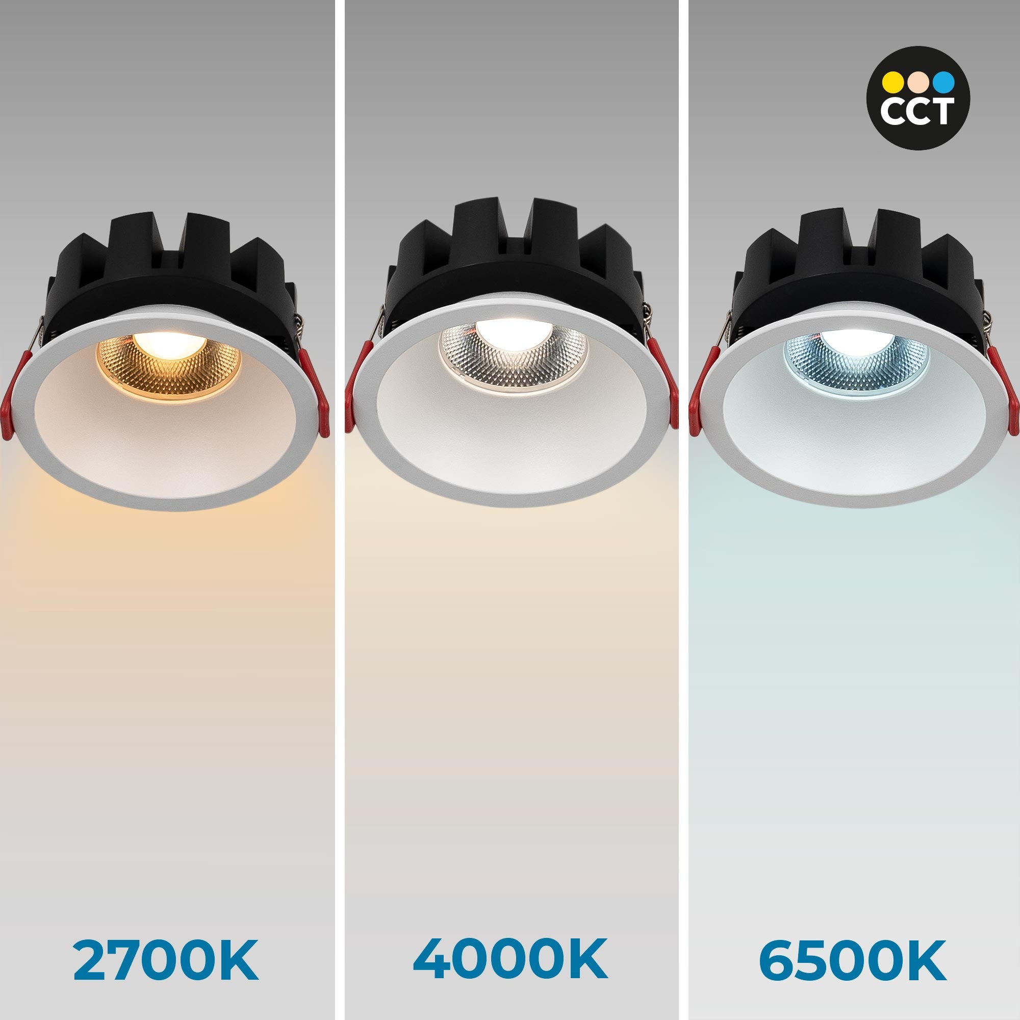 Downlight LED - 15W - CCT - Chip OSRAM - Corte Ø 90mm